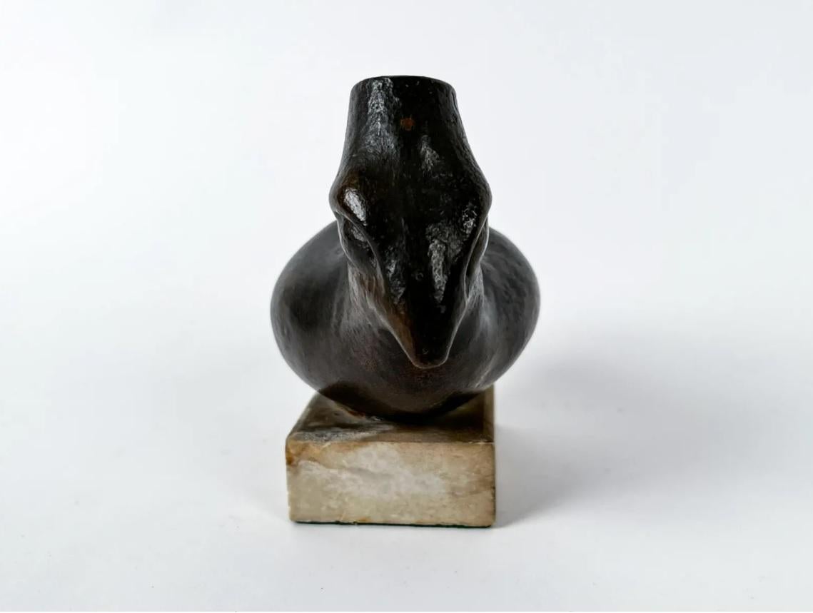 Early 20th Century Bronze Bird Sculpture For Sale 4