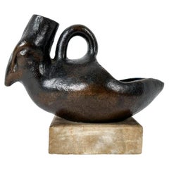 Sculpture d'oiseau en bronze du début du XXe siècle