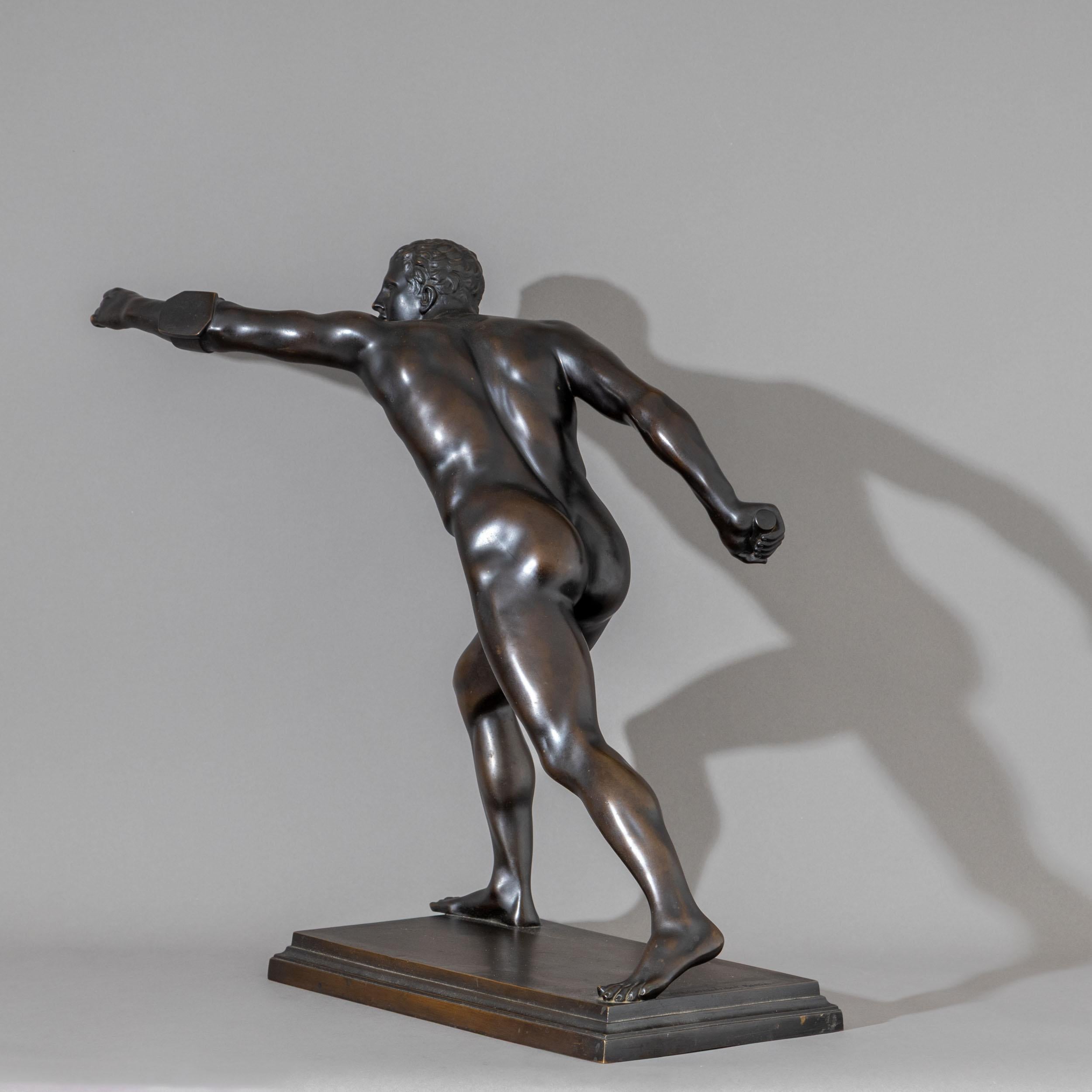 Early-20th Century Bronze Borghese Gladiator, Berlin 1
