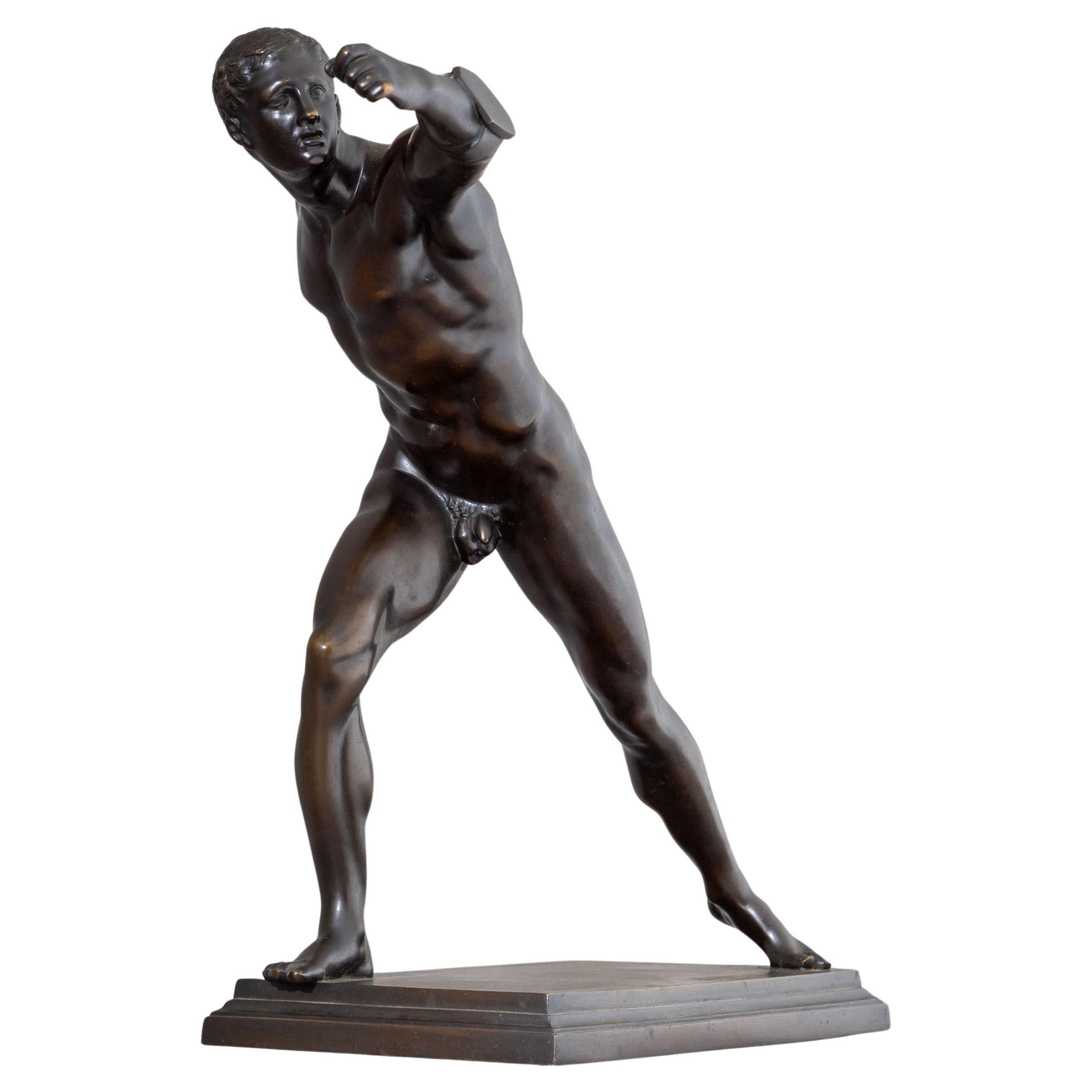 Early-20th Century Bronze Borghese Gladiator, Berlin