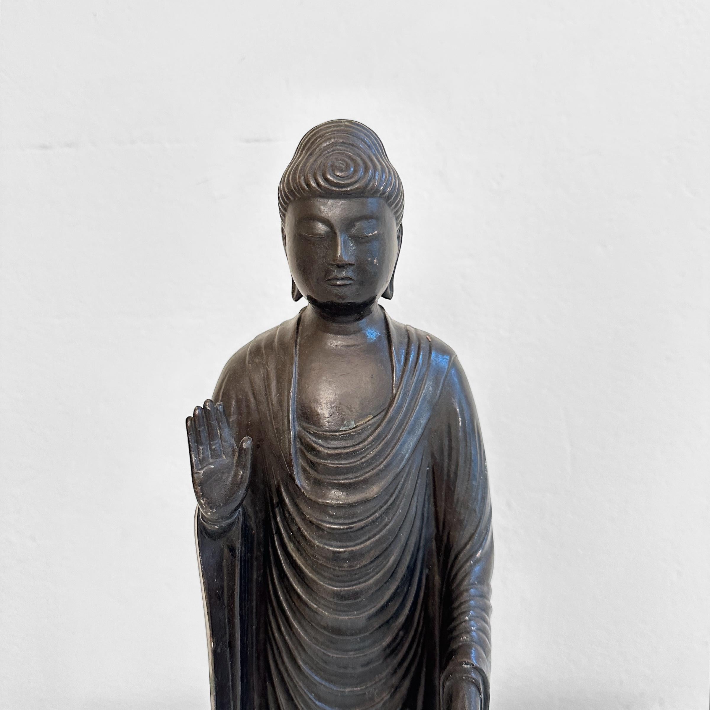 Chinese Export Early 20th Century Bronze Buddha Sculpture, Japan, around 1920 For Sale