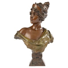 Early 20th Century Bronze Buste - Lucrece - by Emmanuel Villanis