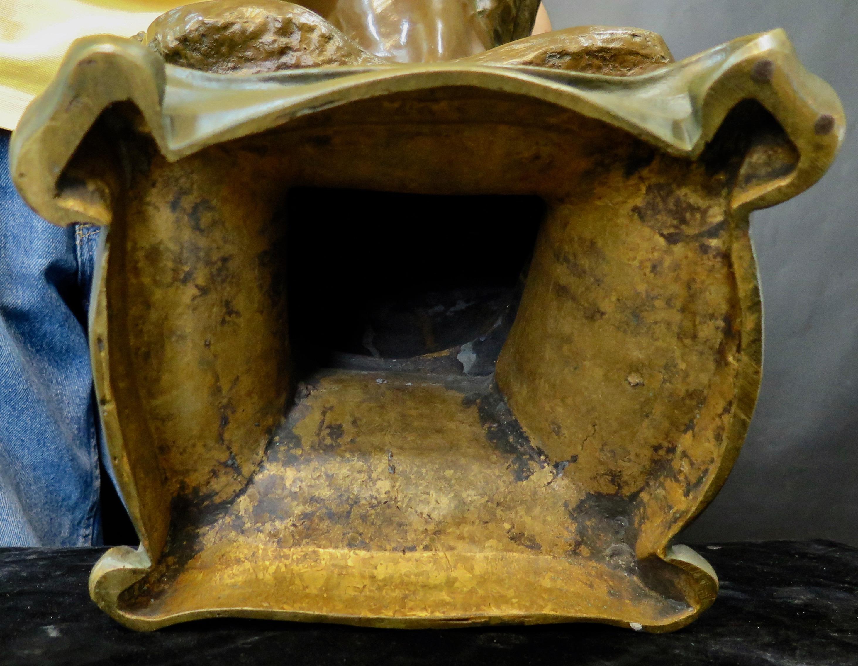 Early 20th Century Bronze by J. Rispal For Sale 3