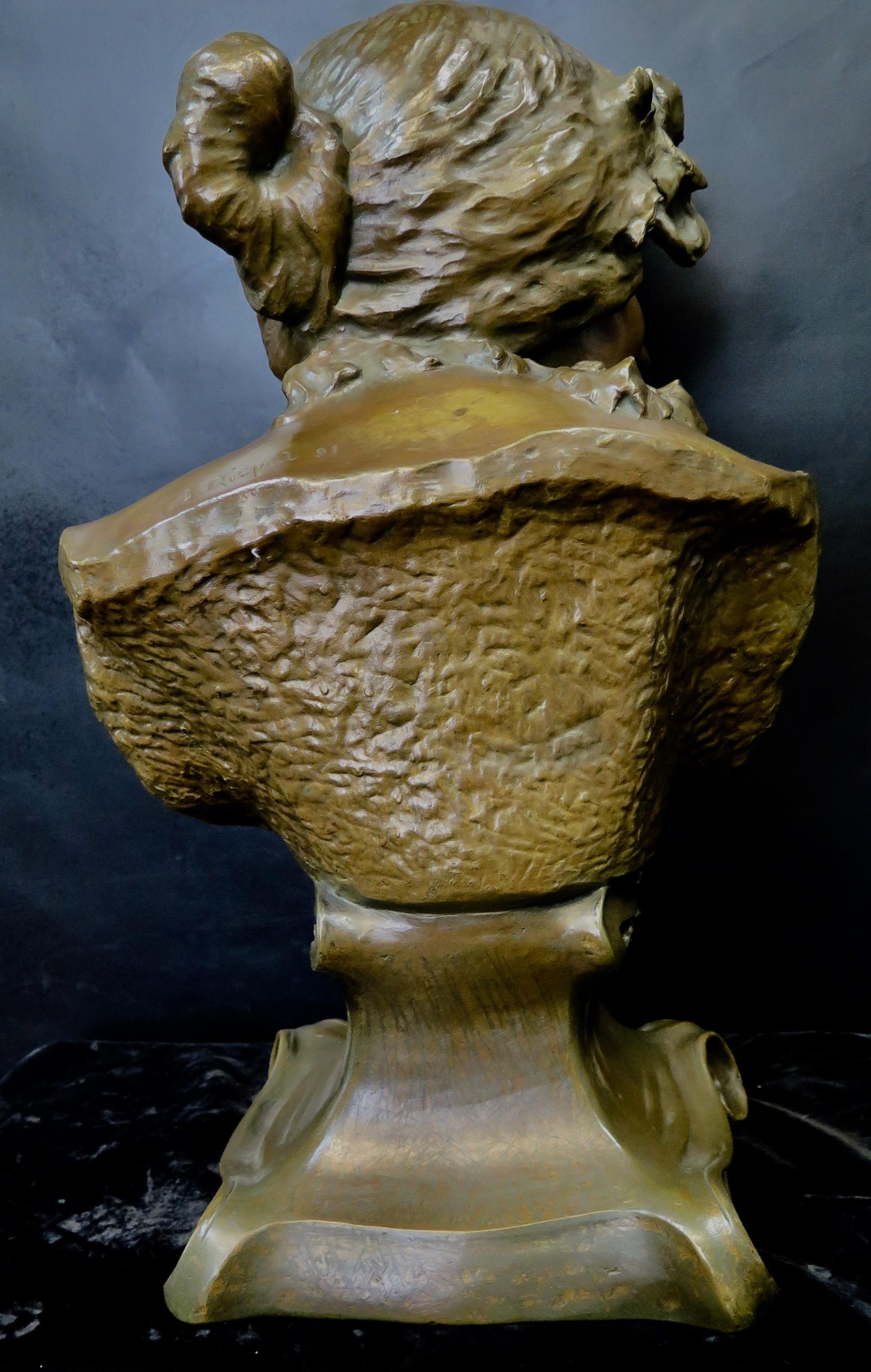 Bronze des frühen 20. Jahrhunderts von J. Rispal im Zustand „Gut“ im Angebot in Bronx, NY