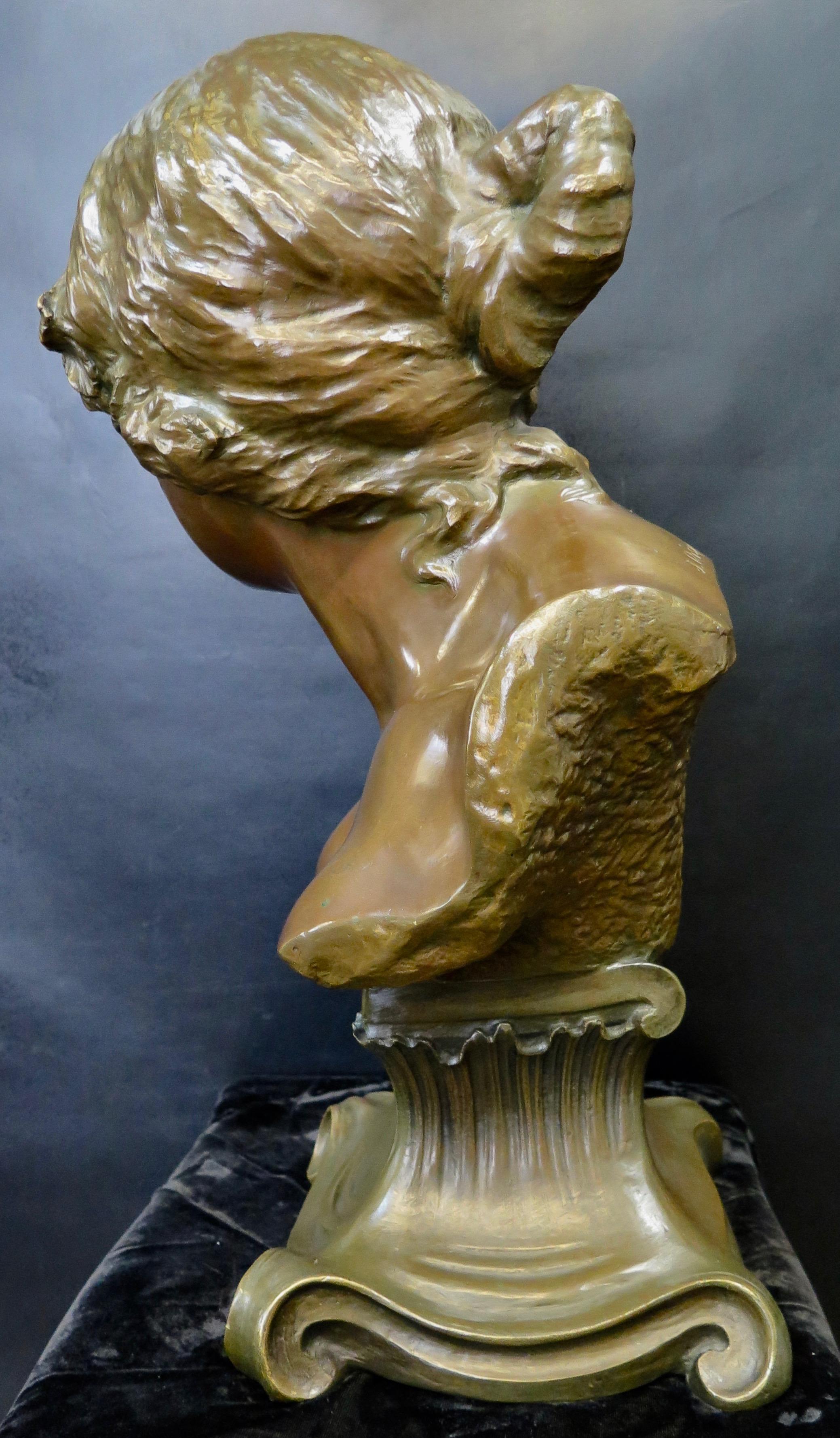Early 20th Century Bronze by J. Rispal For Sale 1