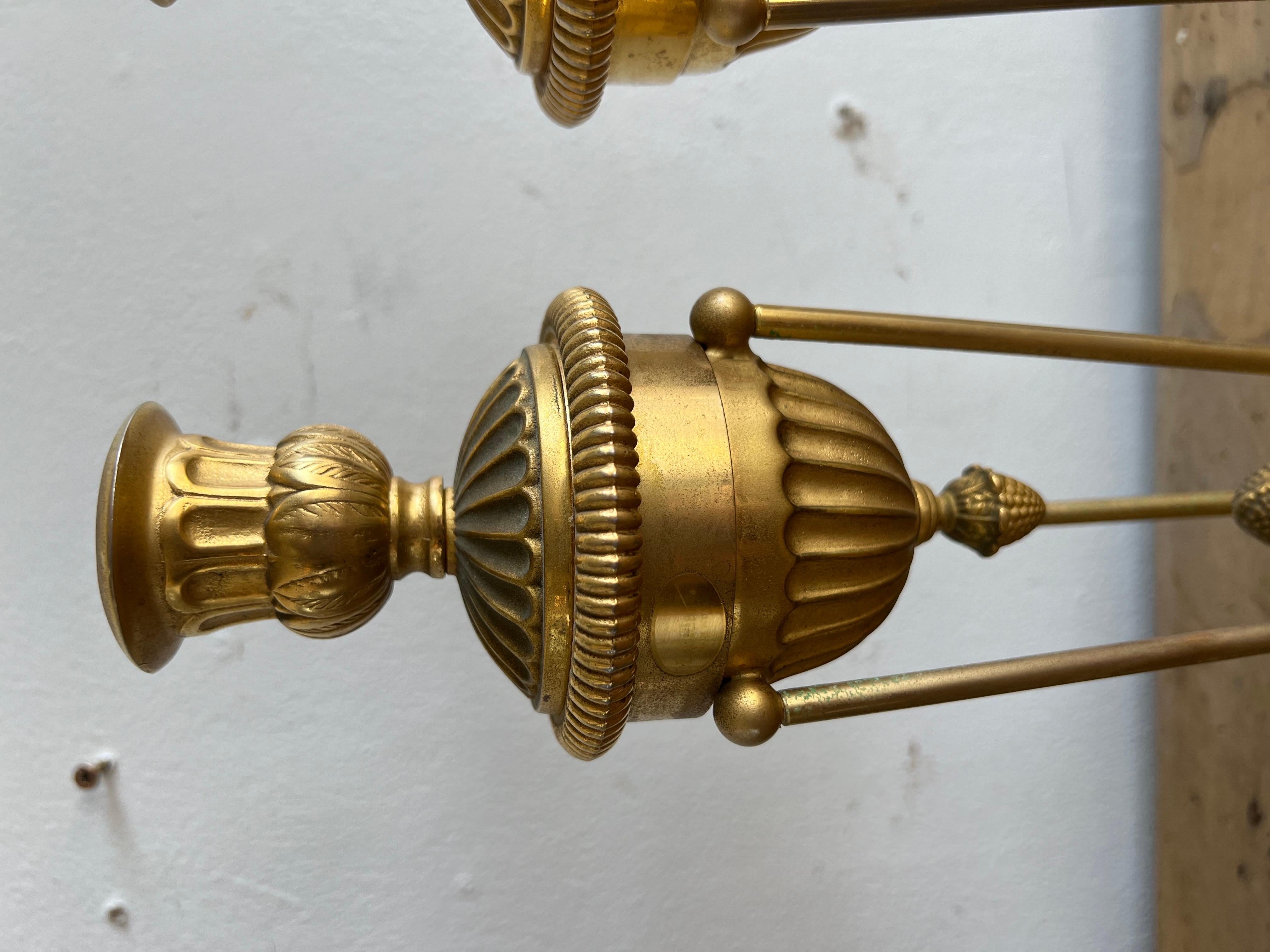 Calco Portacandele in bronzo dei primi del Novecento in vendita