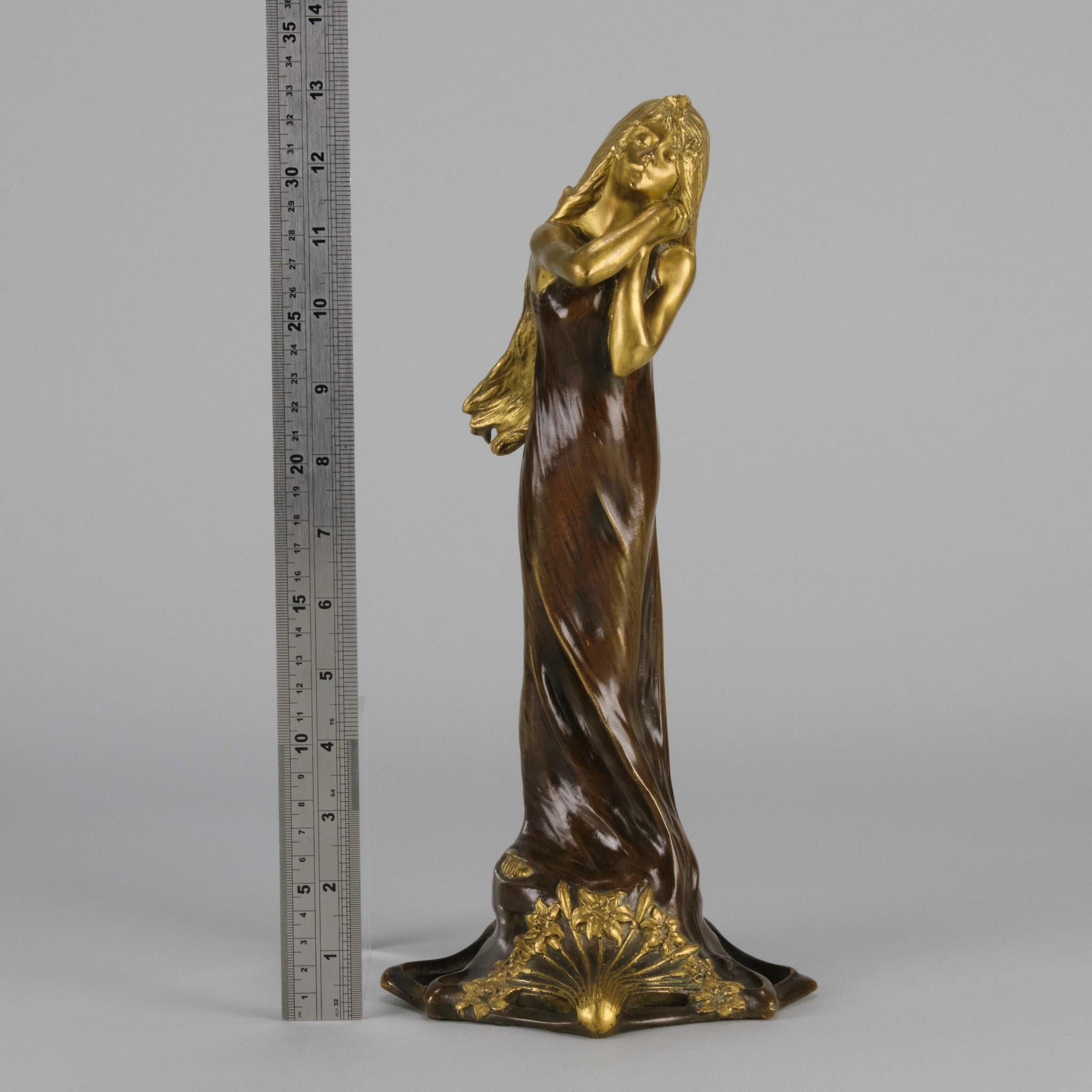 Early 20th Century Bronze Entitled “Jeune Femme” by C Peyre 3