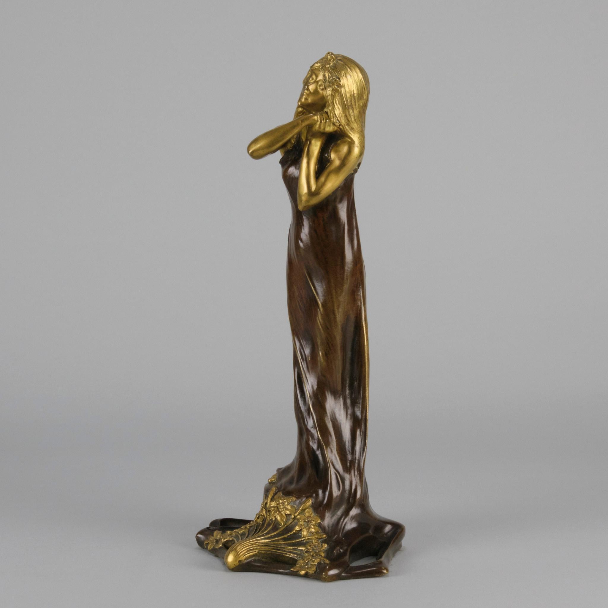 Early 20th Century Bronze Entitled “Jeune Femme” by C Peyre 2