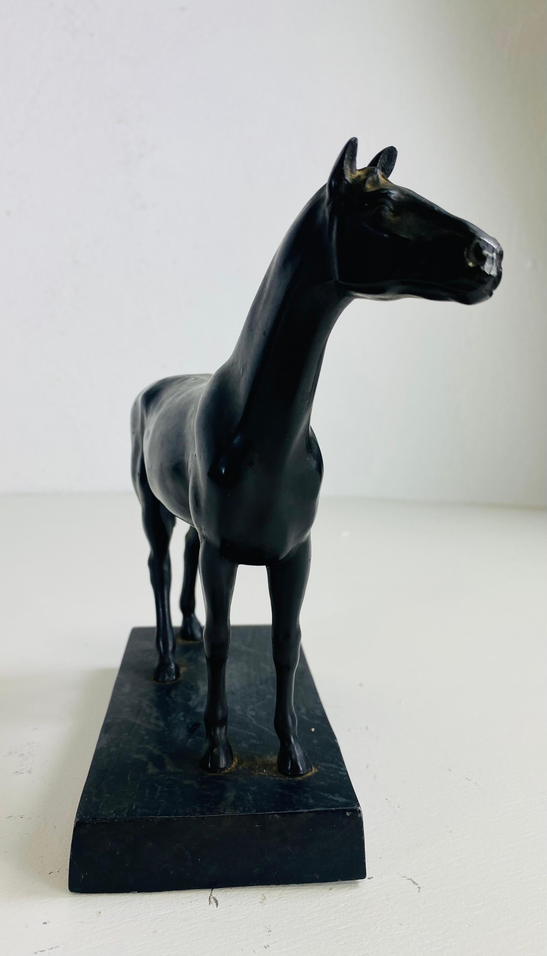 Early 20th Century Early 20th century bronze equestrian horse sculpture. For Sale