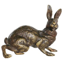 Early 20th Century Bronze Hare
