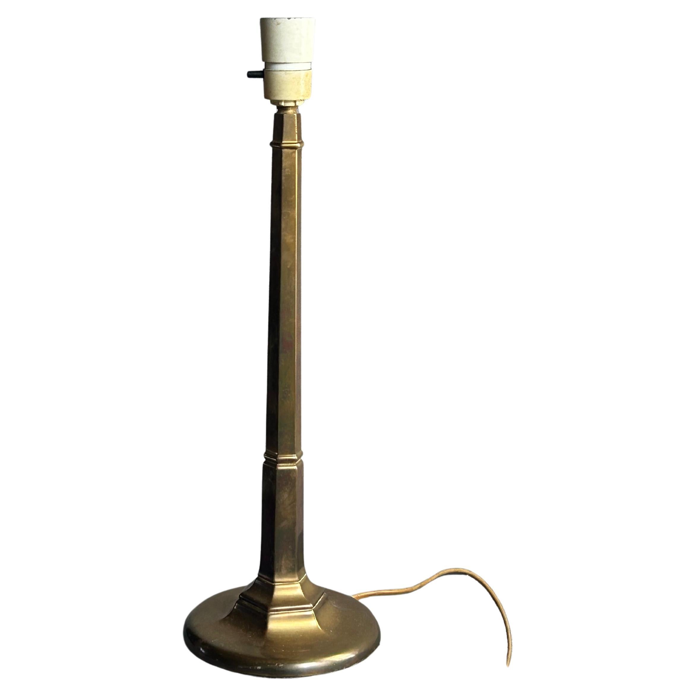 Early 20th Century Bronze Jugend Table lamp, Denmark Circa 1900’s