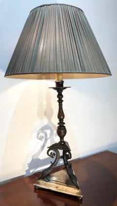 Early 20th Century Bronze Mounted Table Lamp