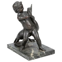 Bronze von „Boywith aGoose“ aus dem frühen 20. Jahrhundert, nach antikem Vorbild