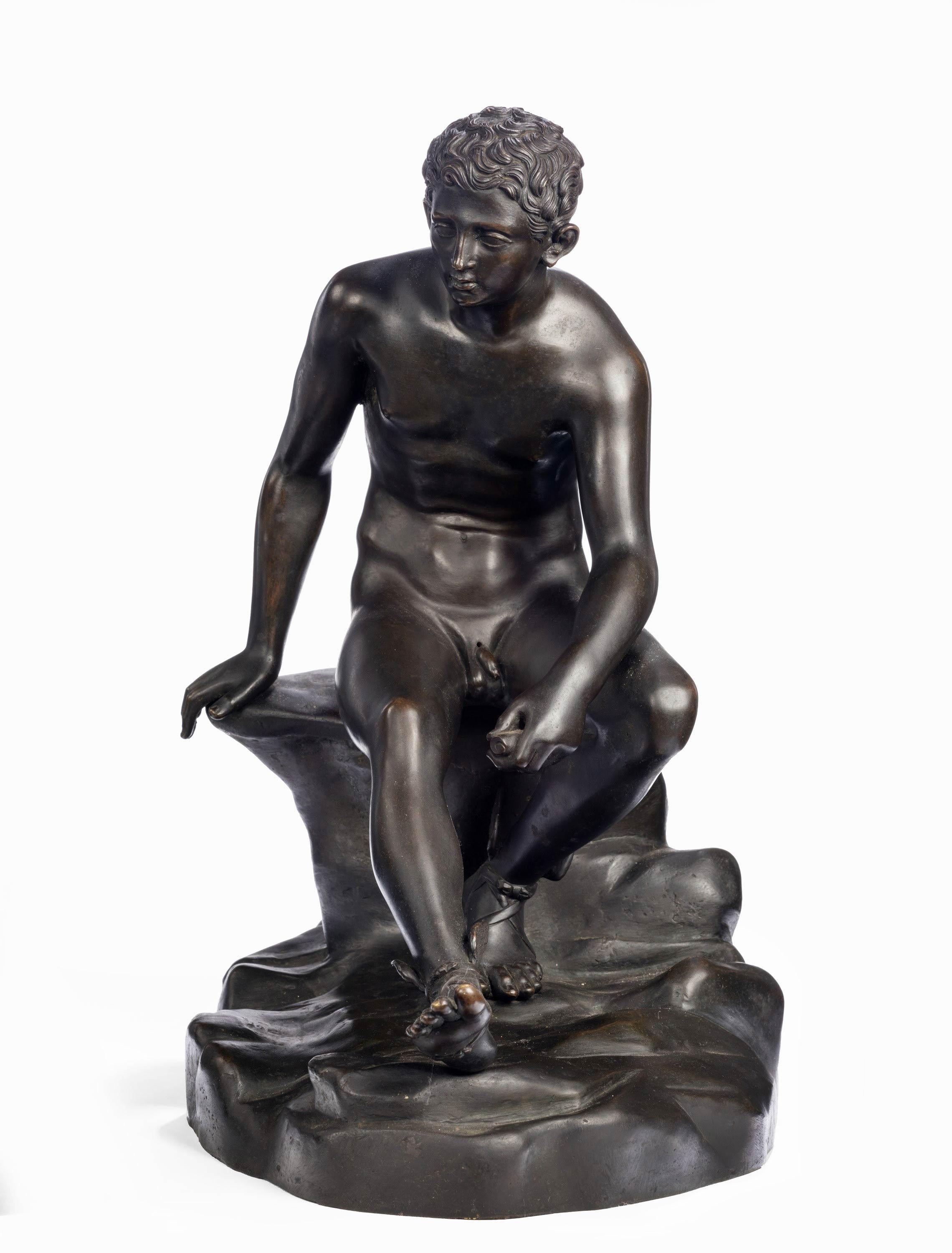 19th Century Early 20th Century Bronze of Hermes Signed by Fonderia Sommer