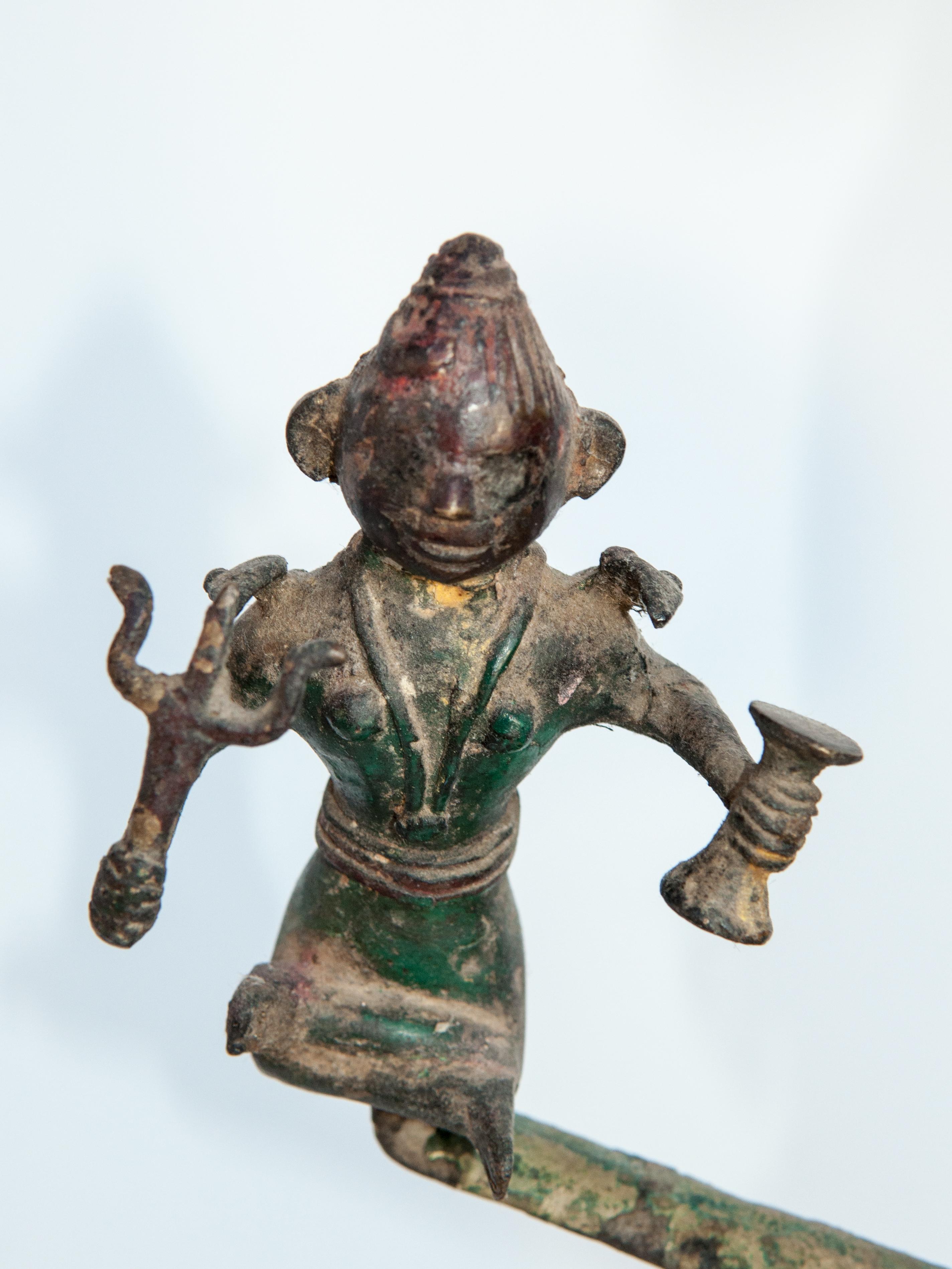 Early 20th Century Bronze Oil Lamp from South Nepal 9