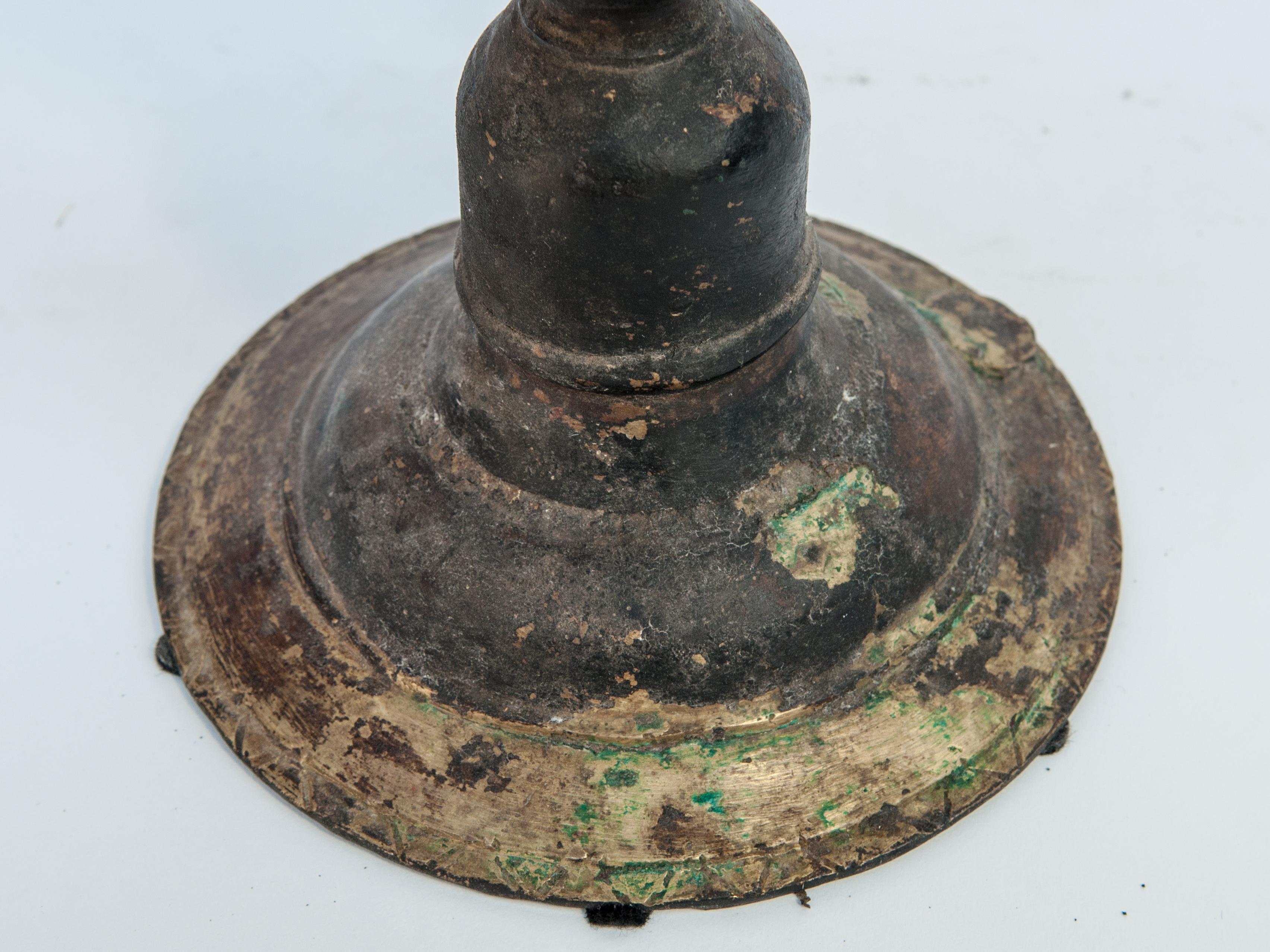 Early 20th Century Bronze Oil Lamp from South Nepal 13