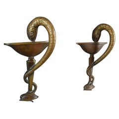 Early 20th Century Bronze Pharmacy Door Handles