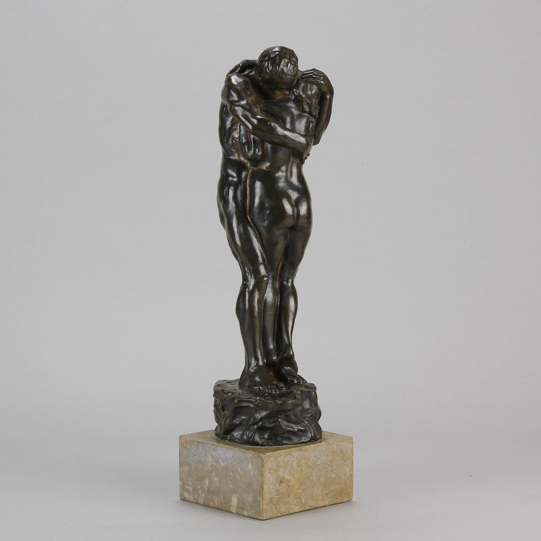 Anglais Sculpture en bronze du début du 20e siècle 