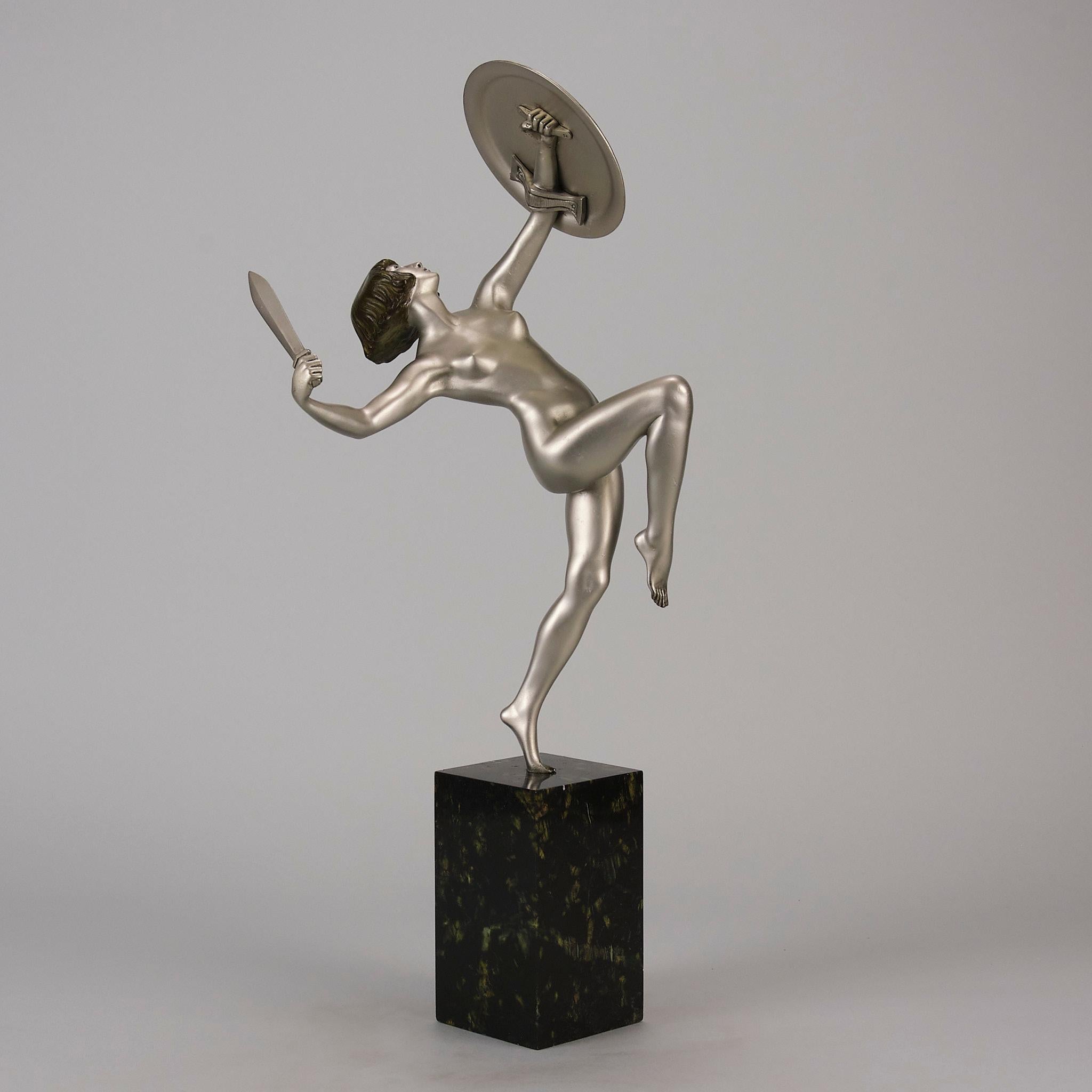 Bronzeskulptur mit dem Titel „ Amazone“ von Pierre Le Faguay aus dem frühen 20. Jahrhundert im Zustand „Hervorragend“ im Angebot in London, GB