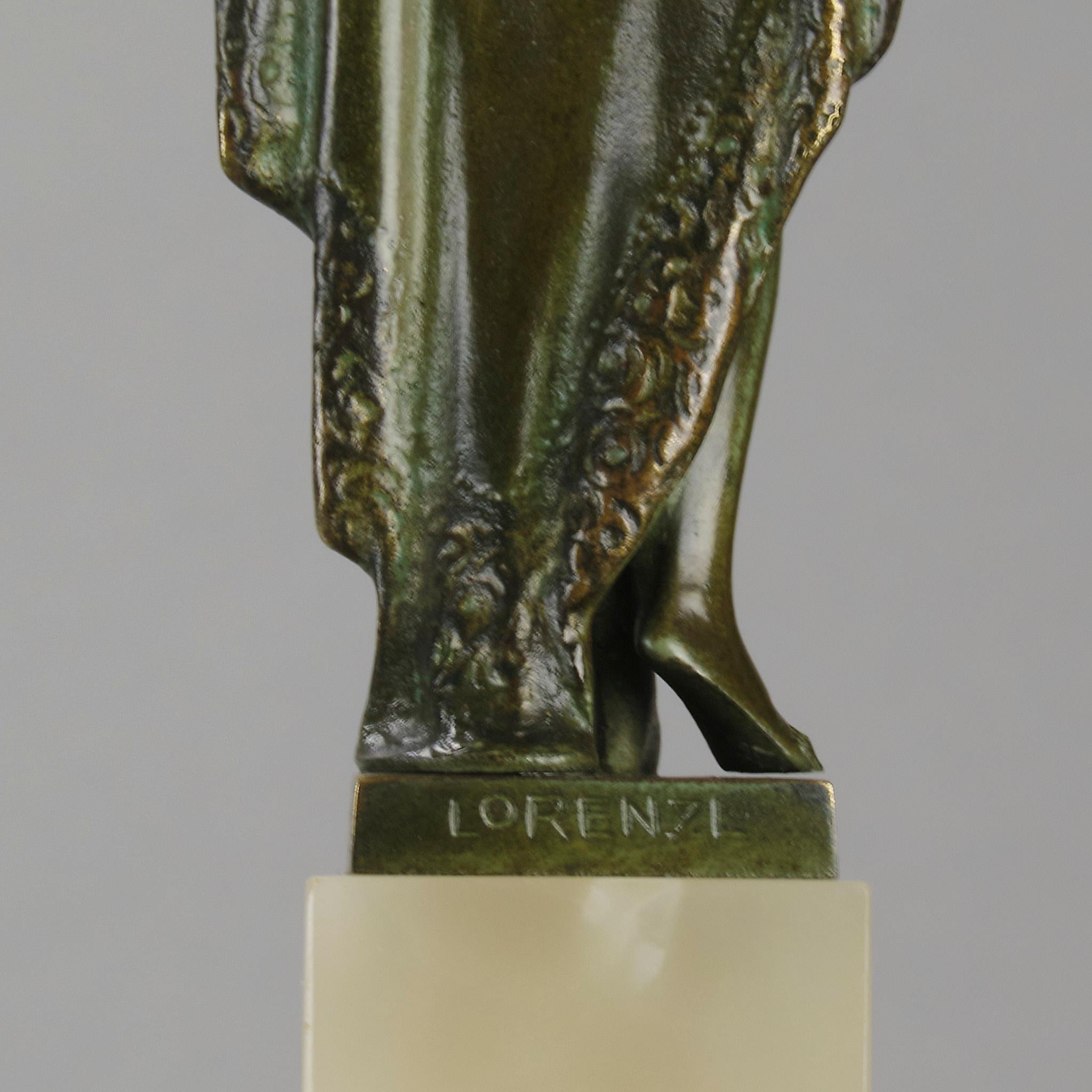 Sculpture en bronze du début du 20e siècle intitulée 