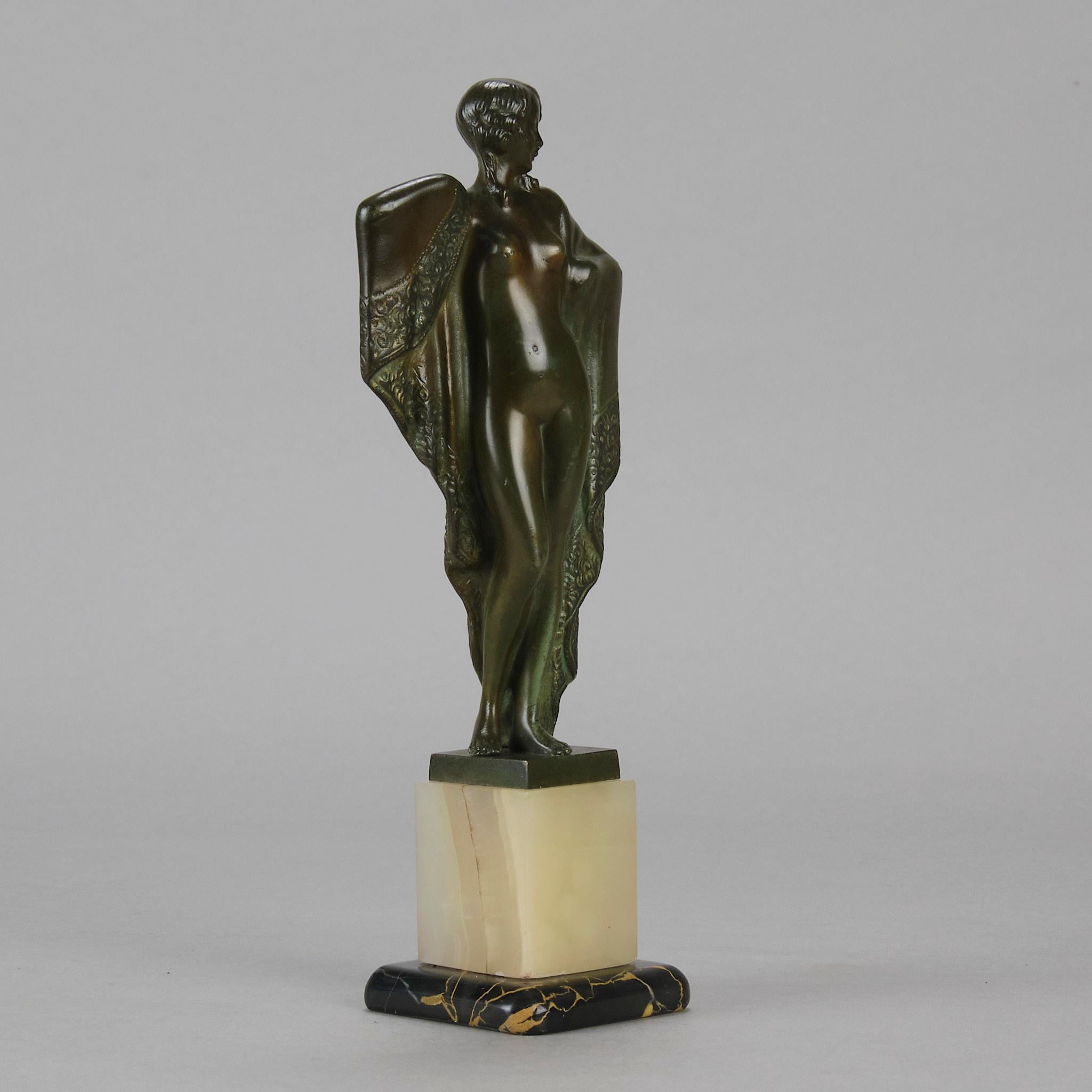 Autrichien Sculpture en bronze du début du 20e siècle intitulée 
