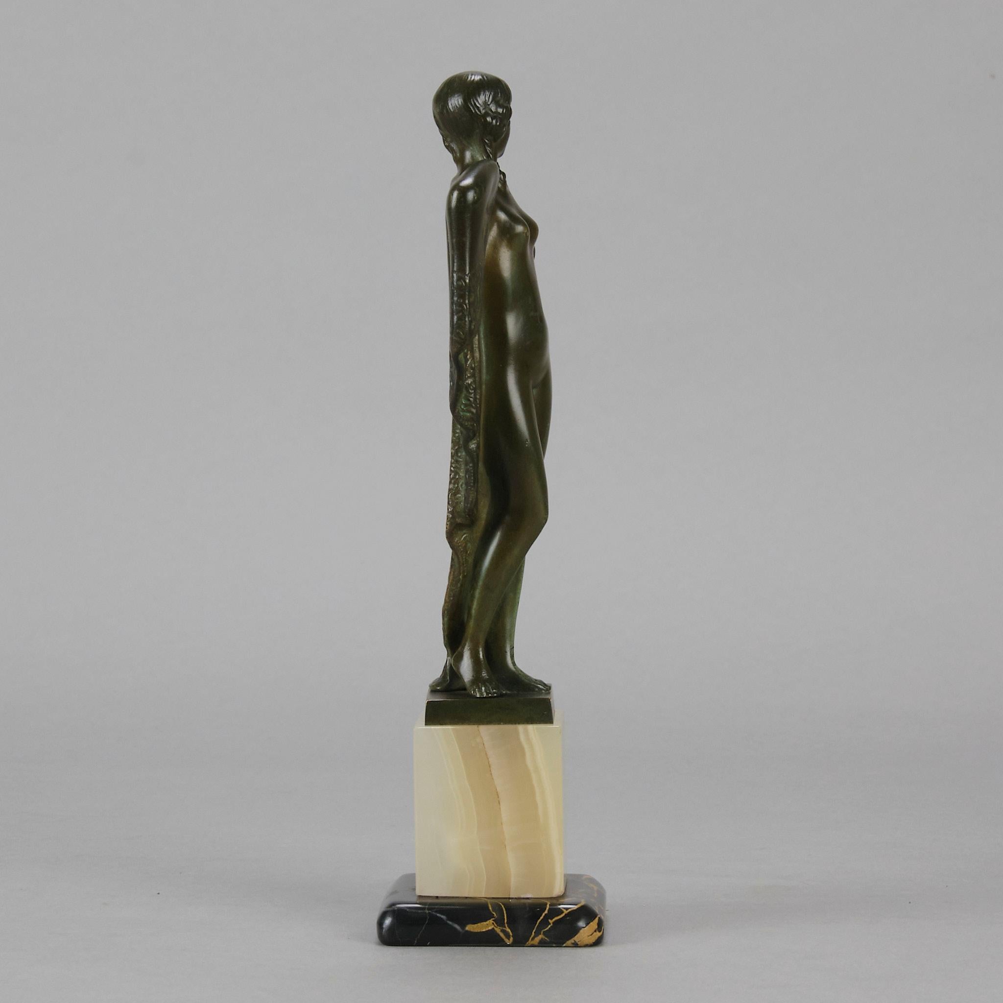 Moulage Sculpture en bronze du début du 20e siècle intitulée 
