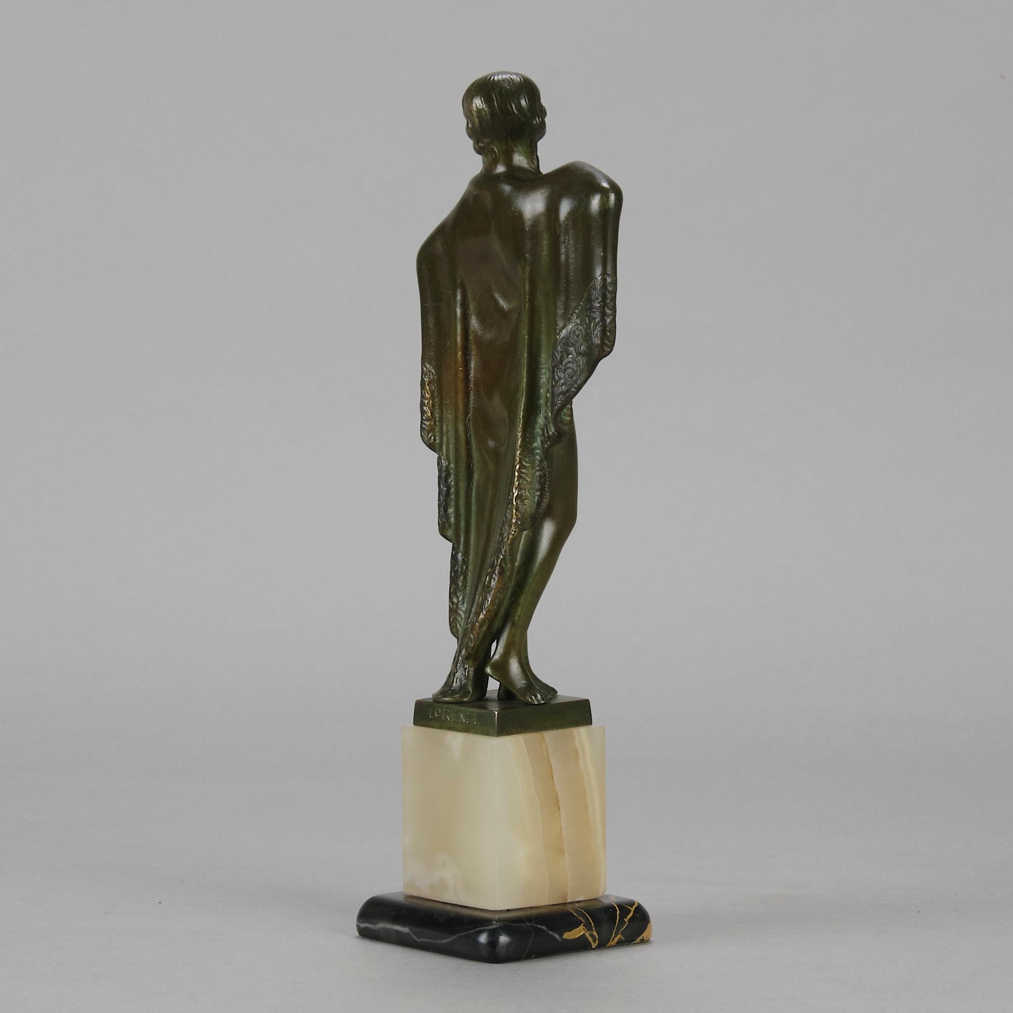 Sculpture en bronze du début du 20e siècle intitulée 