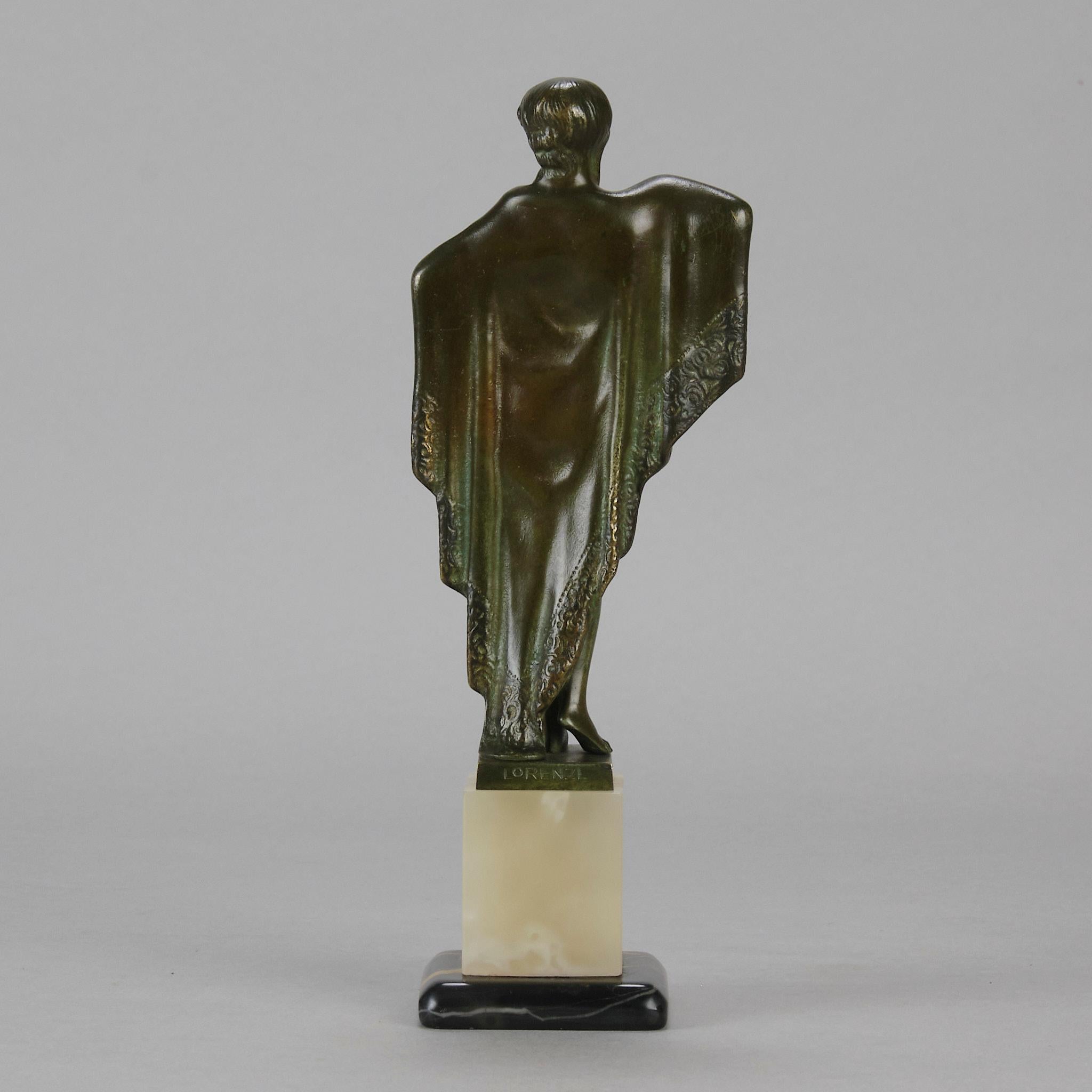 20ième siècle Sculpture en bronze du début du 20e siècle intitulée 