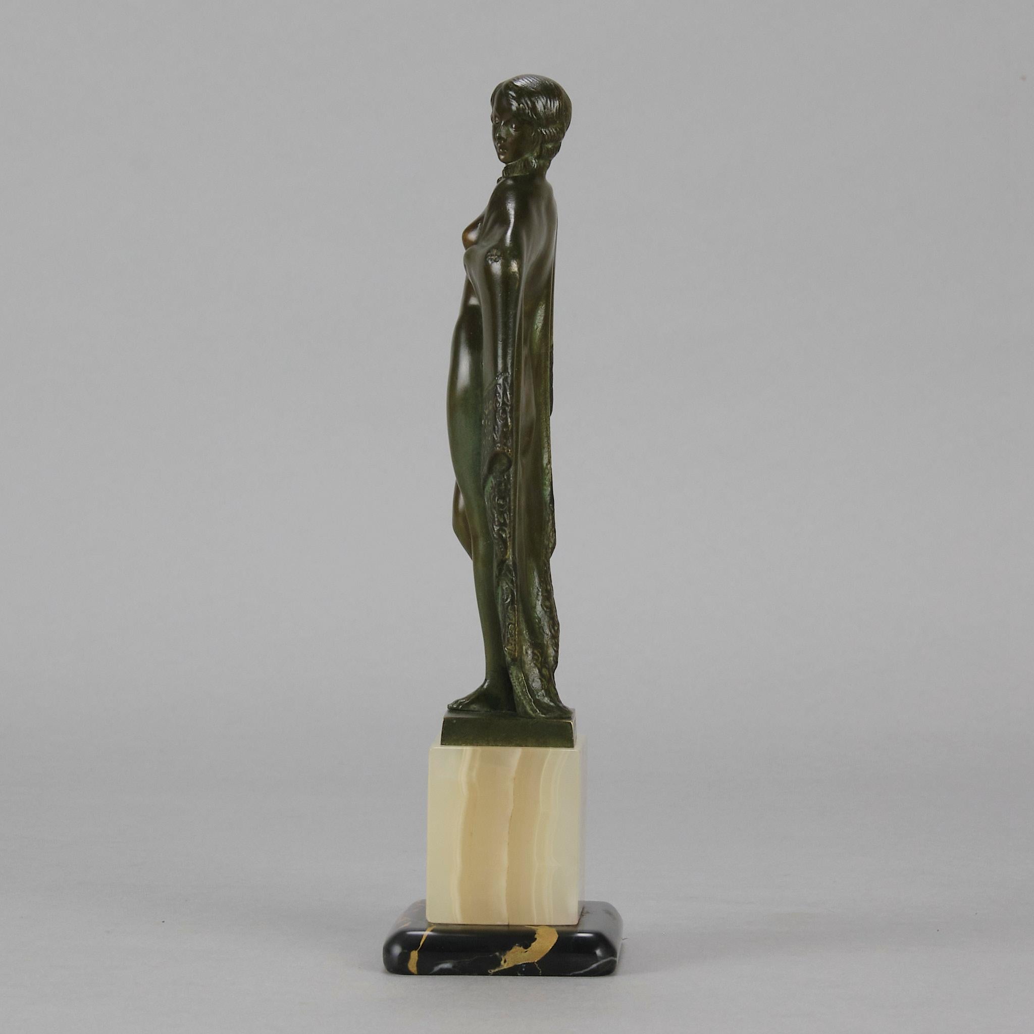 Sculpture en bronze du début du 20e siècle intitulée 