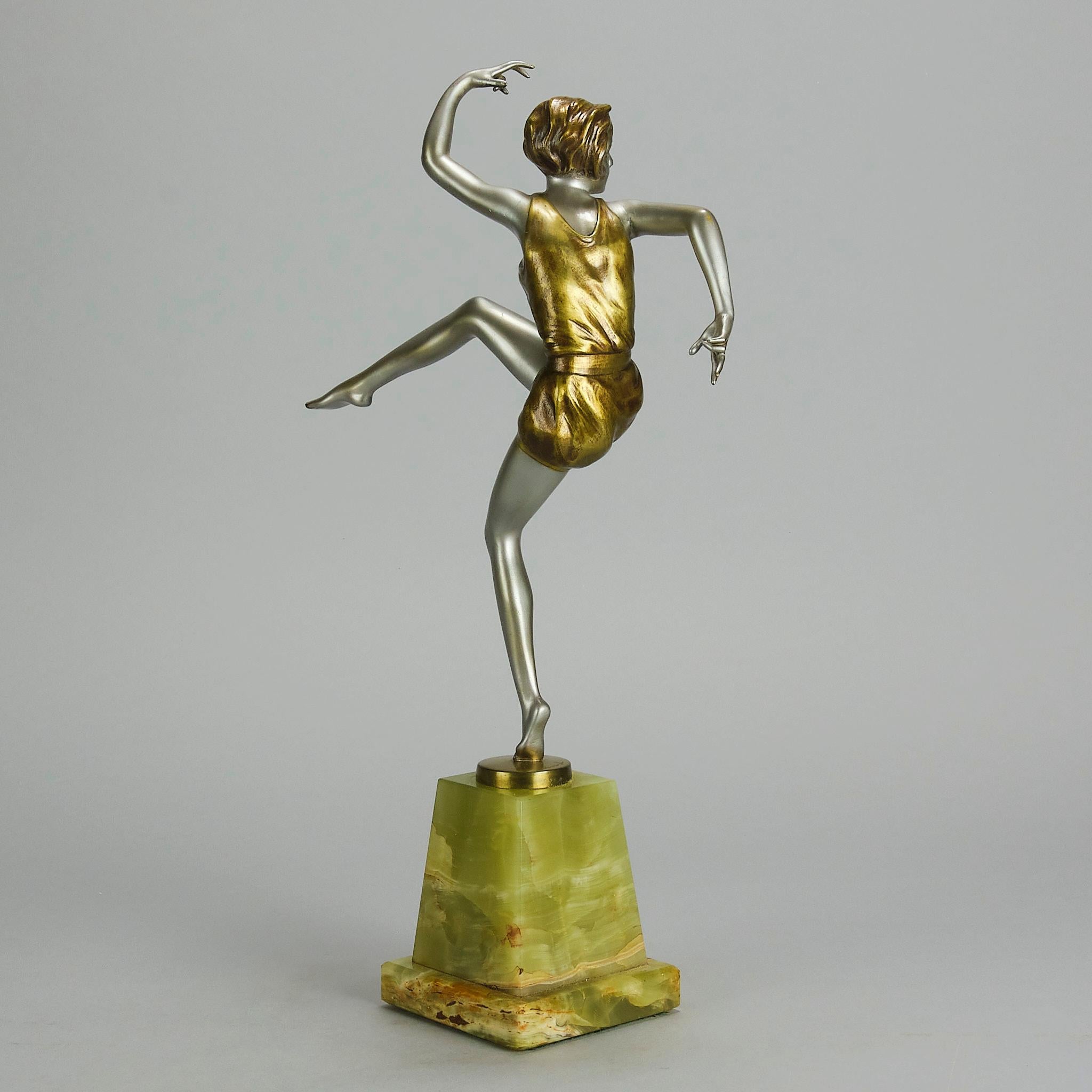 Carved Early 20th Century Bronze Sculpture entitled 