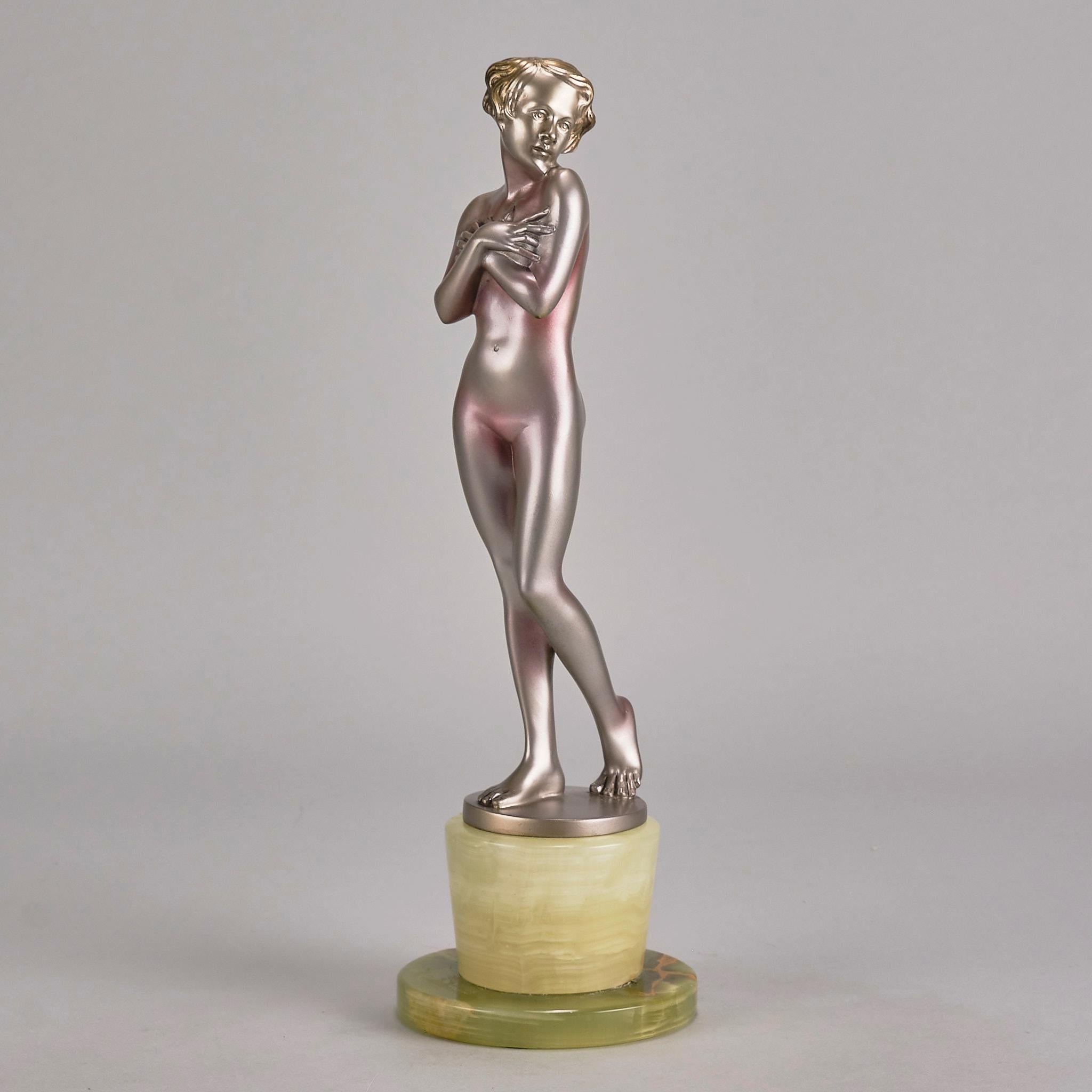 Sculpture en bronze du début du 20e siècle intitulée 