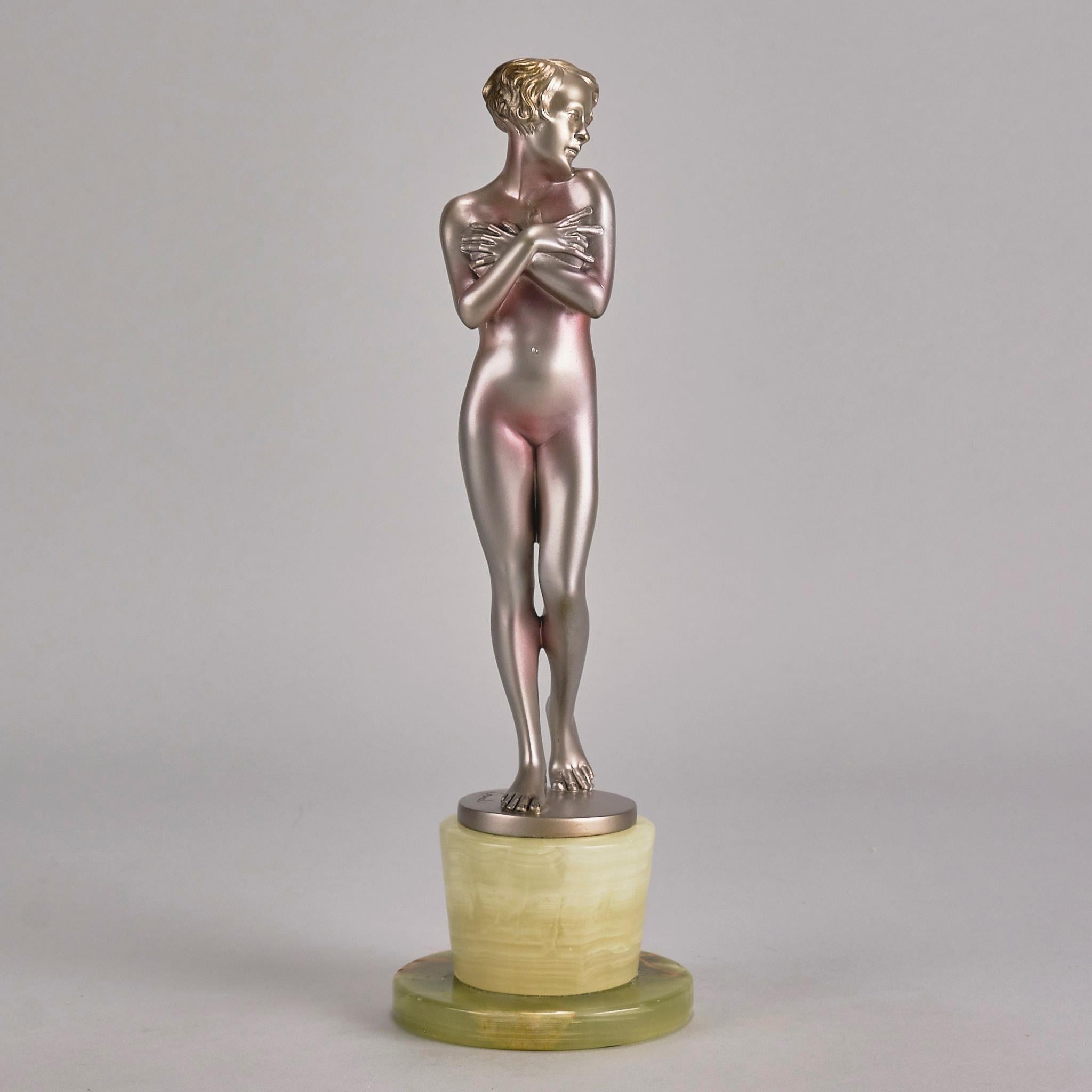 Art Deco Early 20th Century Bronze Sculpture Entitled 
