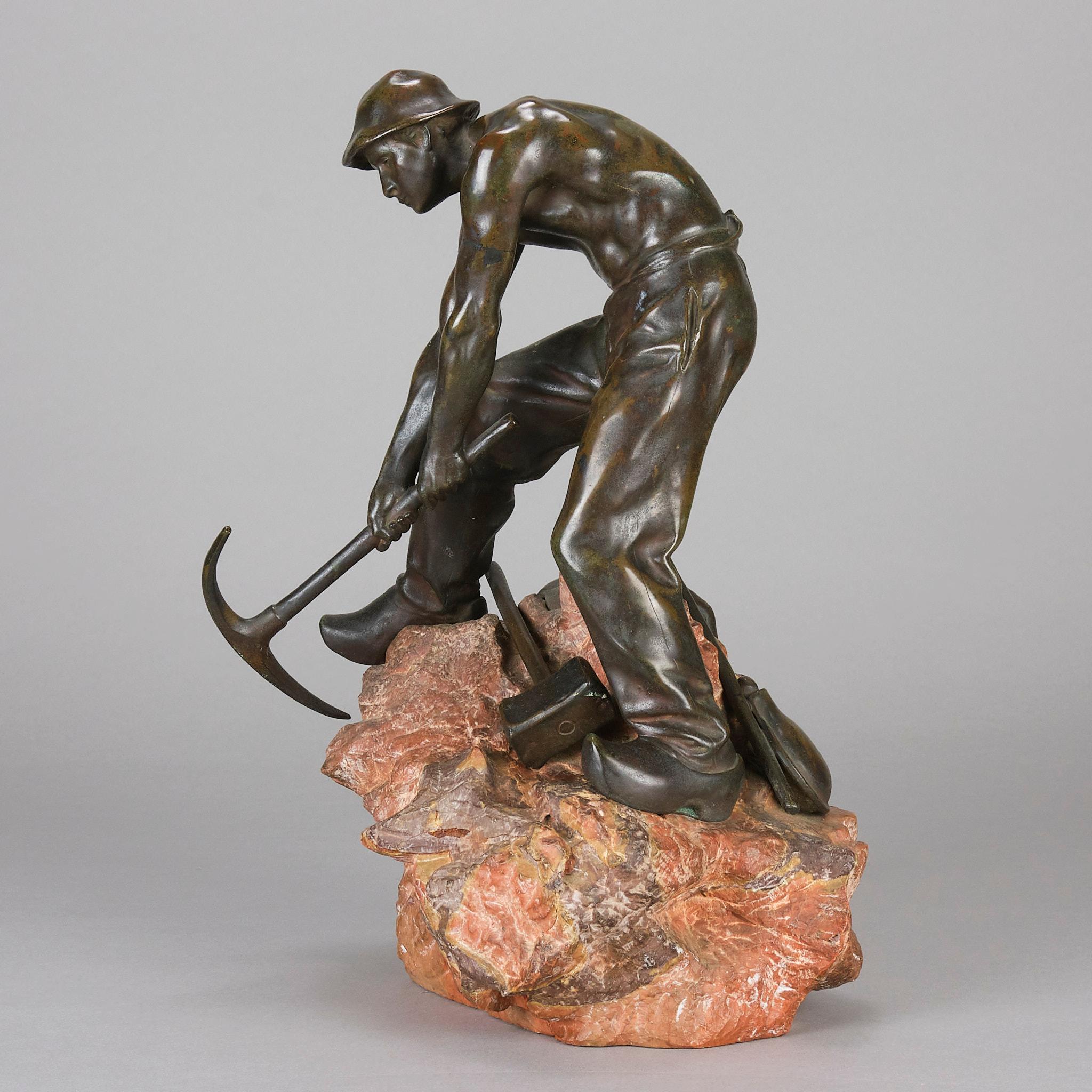 Cast Early 20th Century Bronze Sculpture entitled 