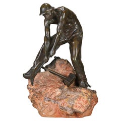 Sculture figurative in metallo