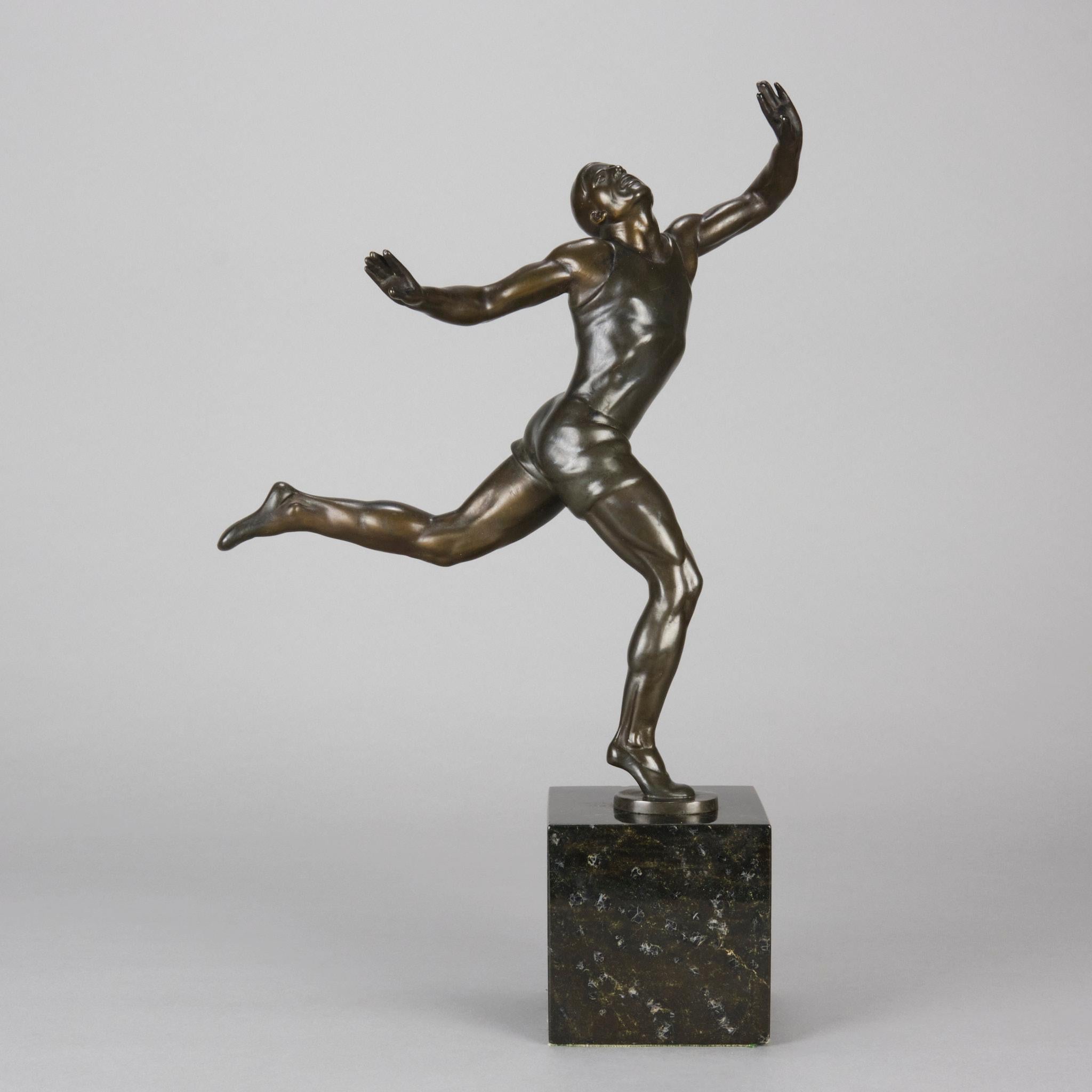 Art nouveau Sculpture en bronze du début du 20e siècle intitulée 