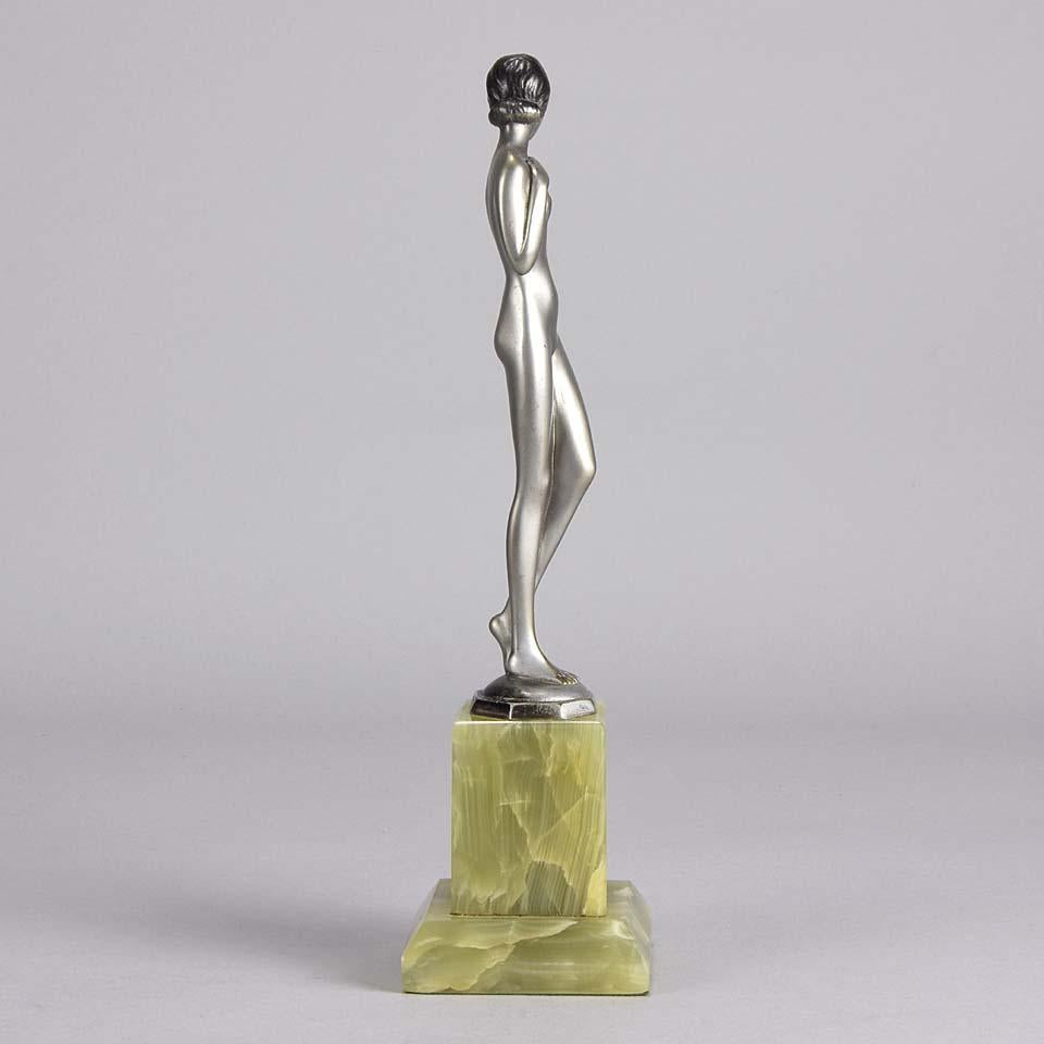 Hand-Carved Early 20th Century Bronze Sculpture entitled 