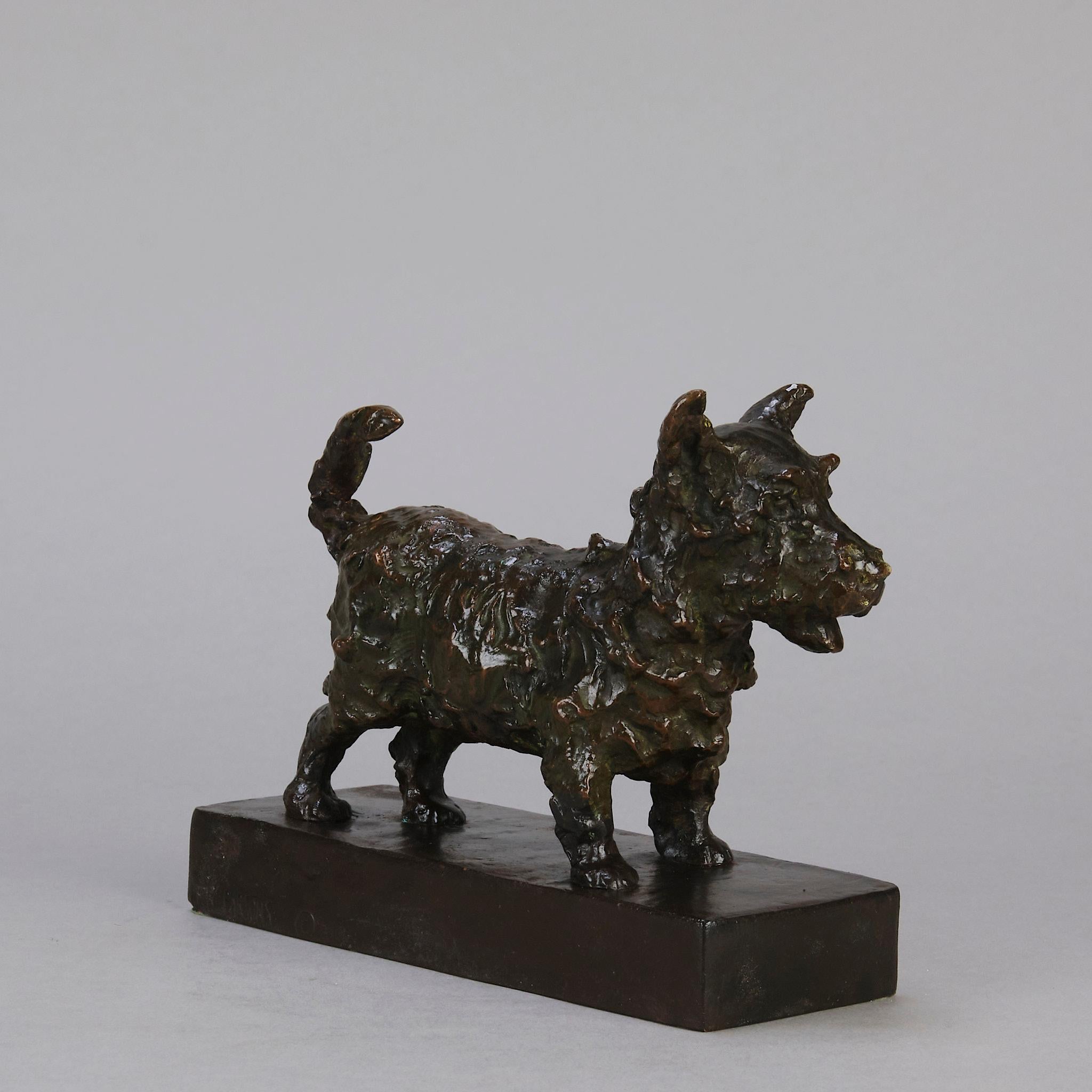 Scultura in bronzo dei primi del Novecento intitolata 