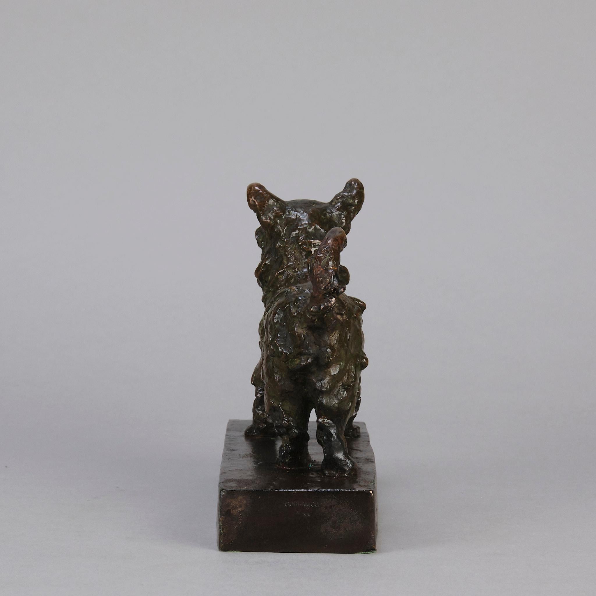 Scultura in bronzo dei primi del Novecento intitolata 