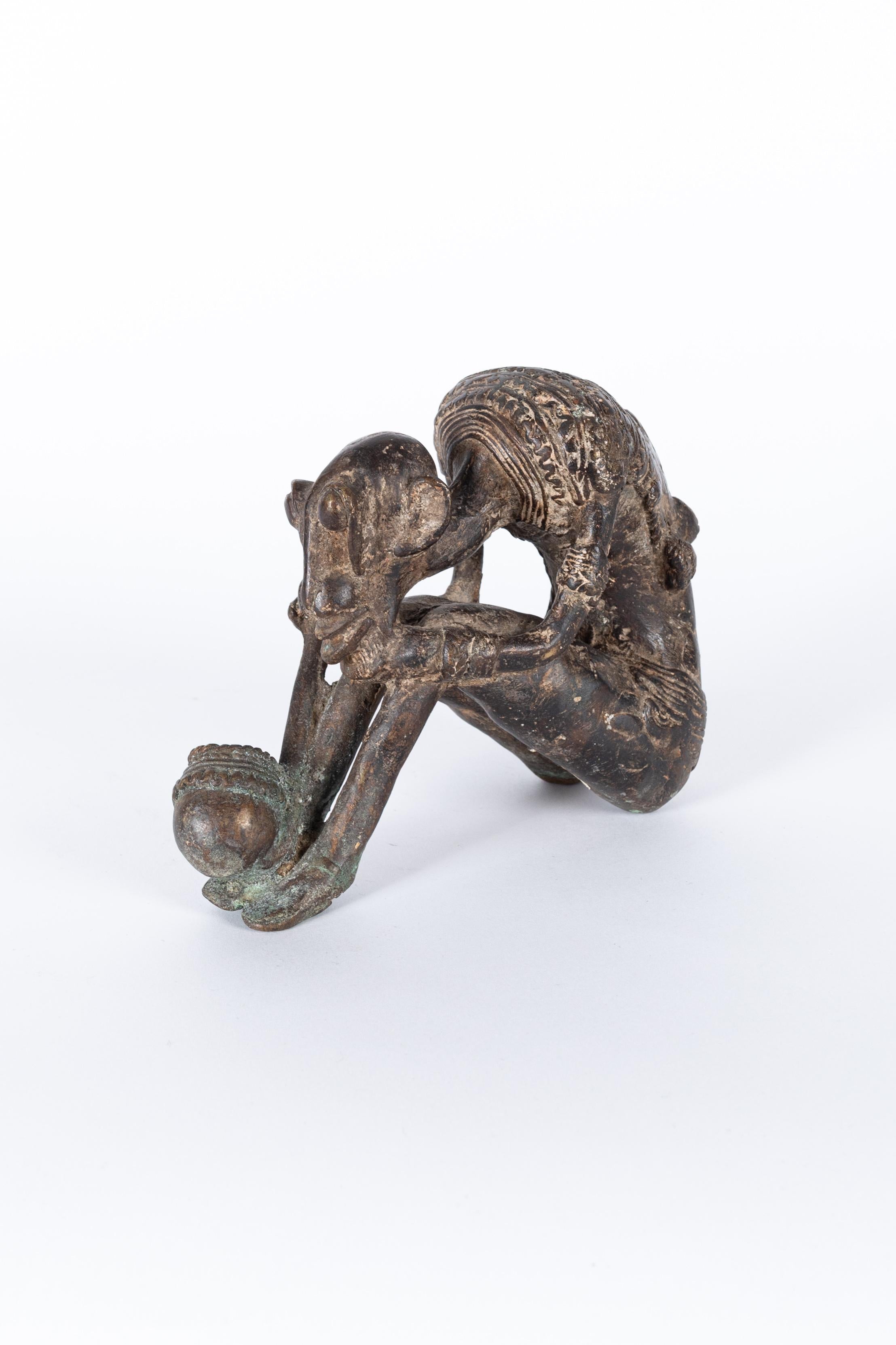Early 20th century bronze sculpture from Lobi (Burkina Fasso)