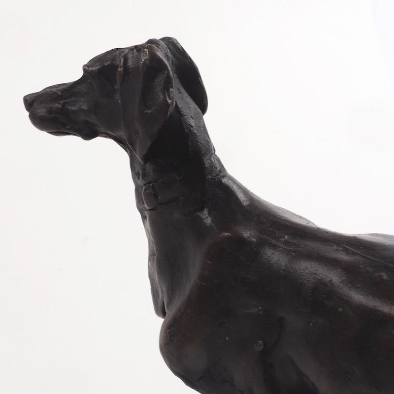 Early 20th Century Bronze Sculpture Gun Dog 2