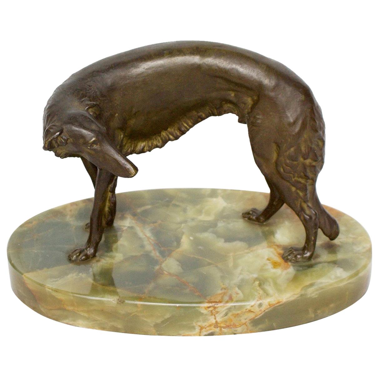 Early 20th Century, French, Bronze Dog Sculpture For Sale at 1stDibs