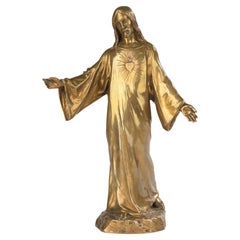 Early 20th Century Bronze Sculpture - The Blessing of Jesus Christ by Paul Gasq