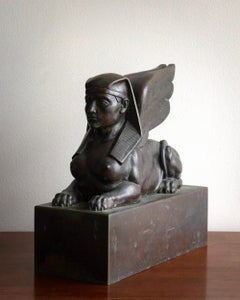 Early 20th Century Bronze Sphinx