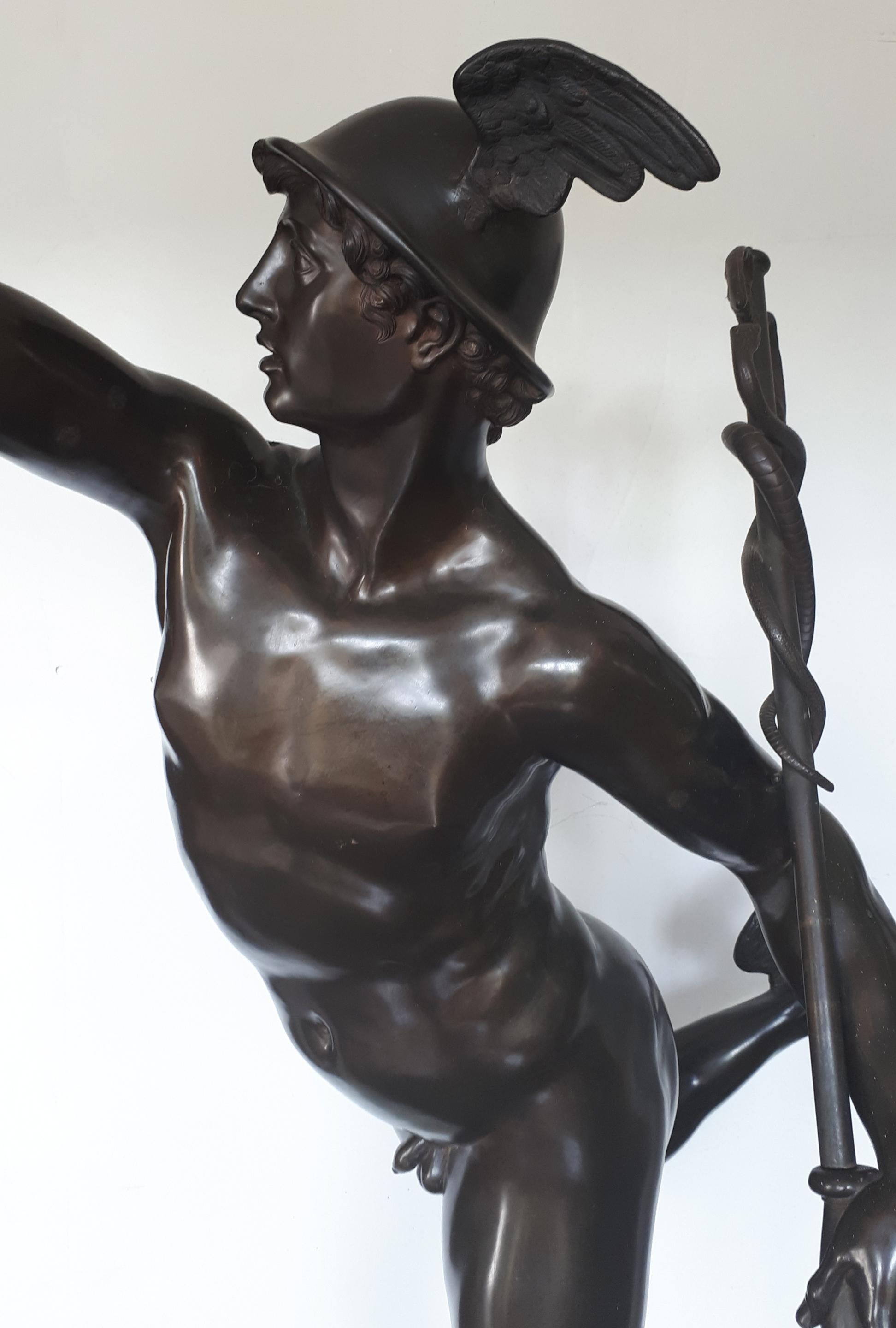 Dutch Early 20th Century Bronze Statue of Mercury
