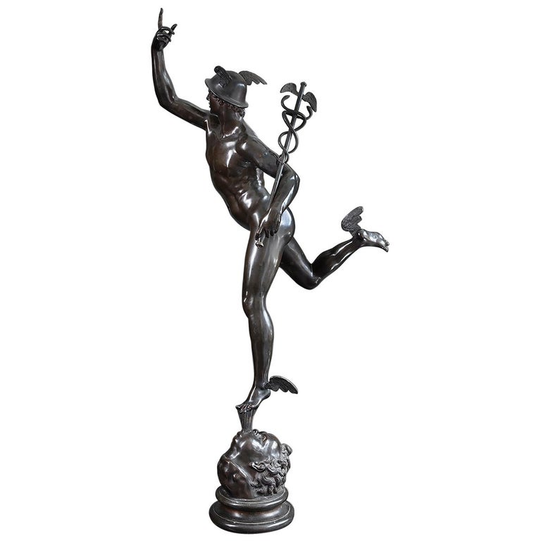 Early 20th Century Bronze Statue of Mercury For Sale at 1stDibs