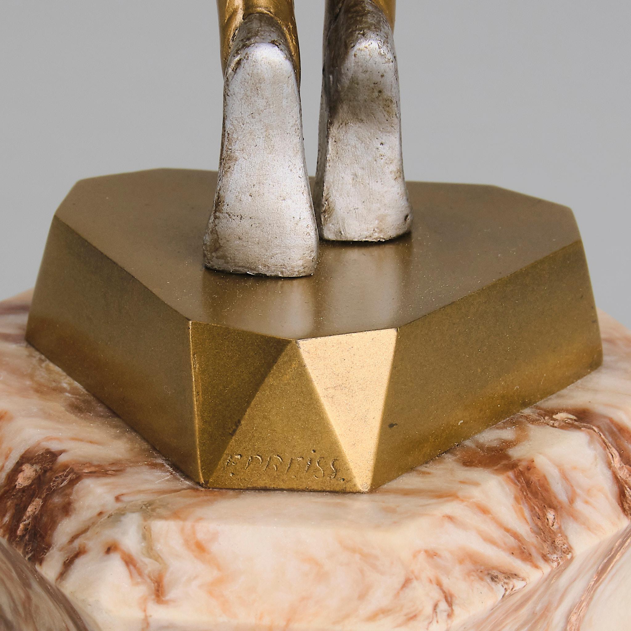 Studio in bronzo dei primi del Novecento intitolato 