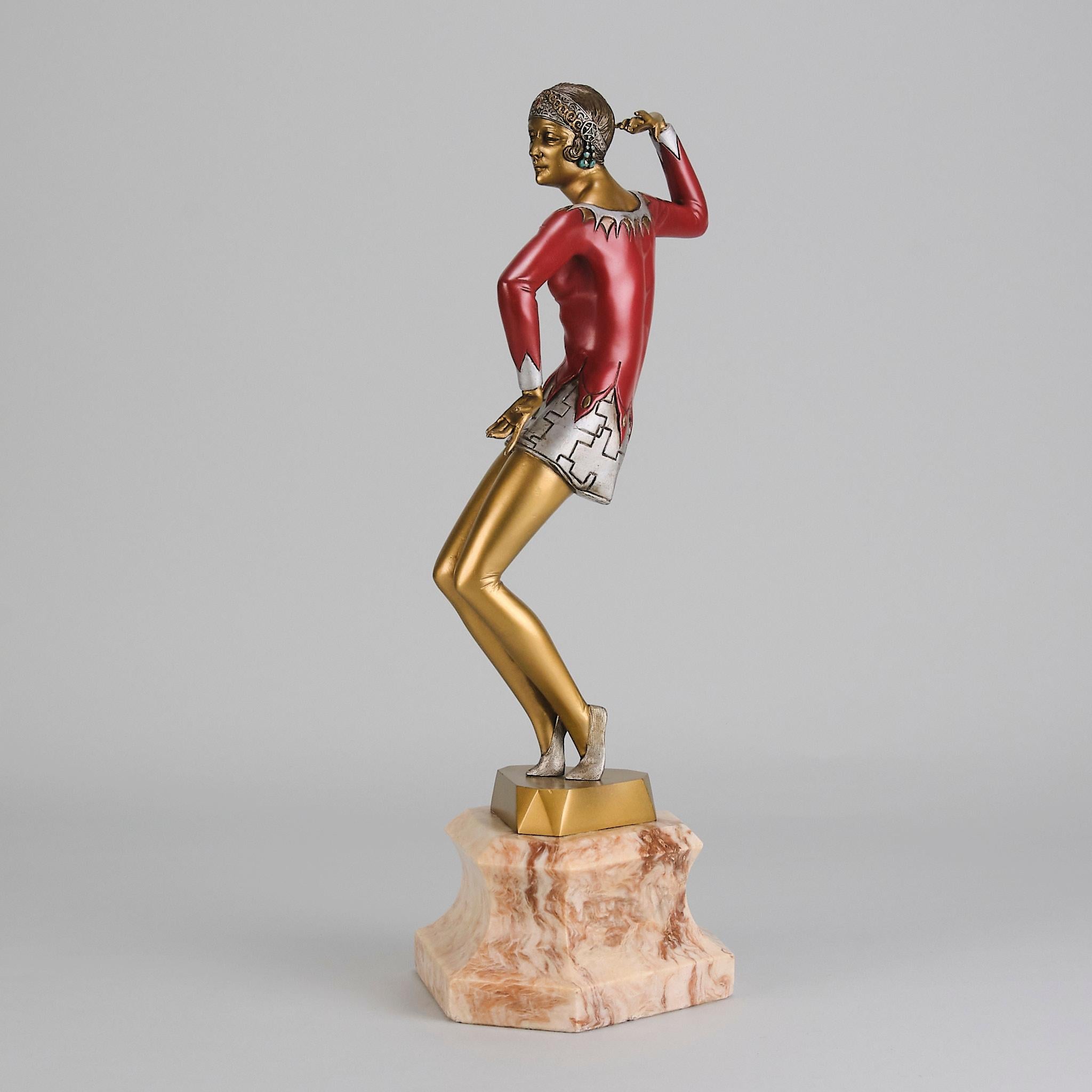 Bronzo Studio in bronzo dei primi del Novecento intitolato 