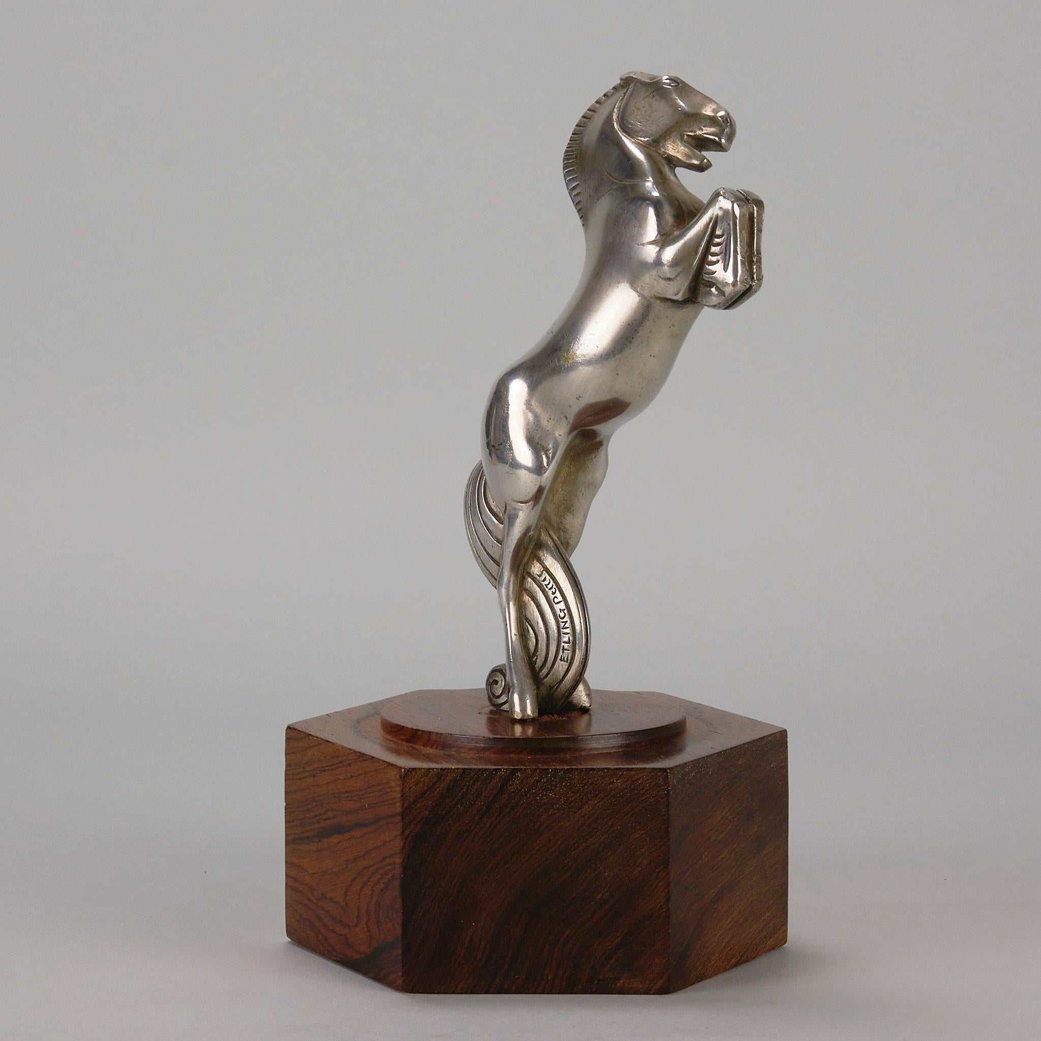 Art déco Étude en bronze du début du 20e siècle intitulée 