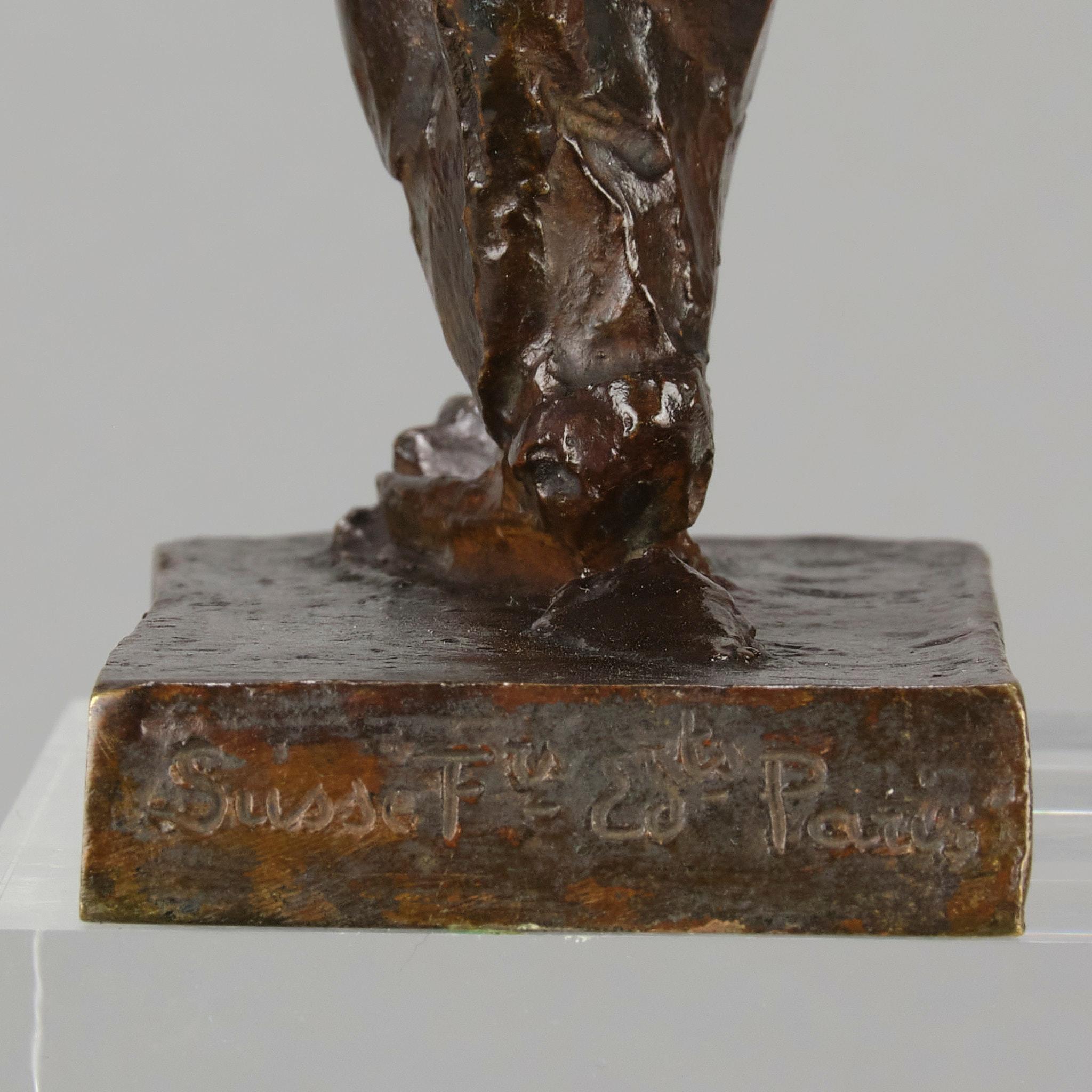Bronzestudie mit dem Titel „Tumbling Hare“ von Andre Becquerel aus dem frühen 20. Jahrhundert im Angebot 8