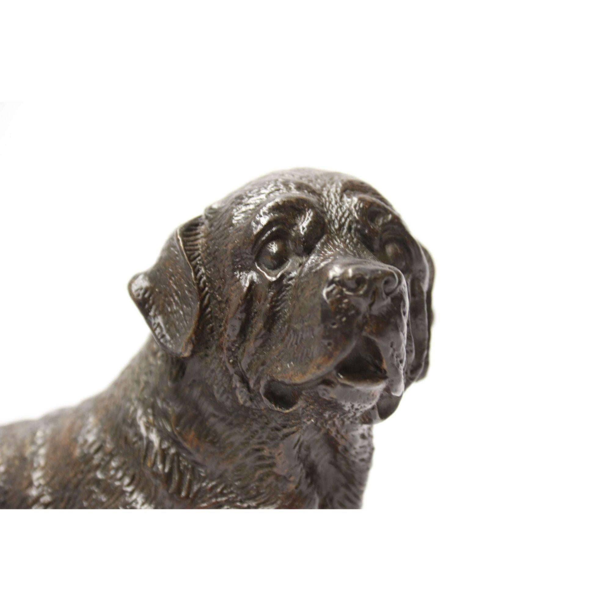 Early 20th Century Bronze Study of a Bullmastiff Dog, circa 1930 4